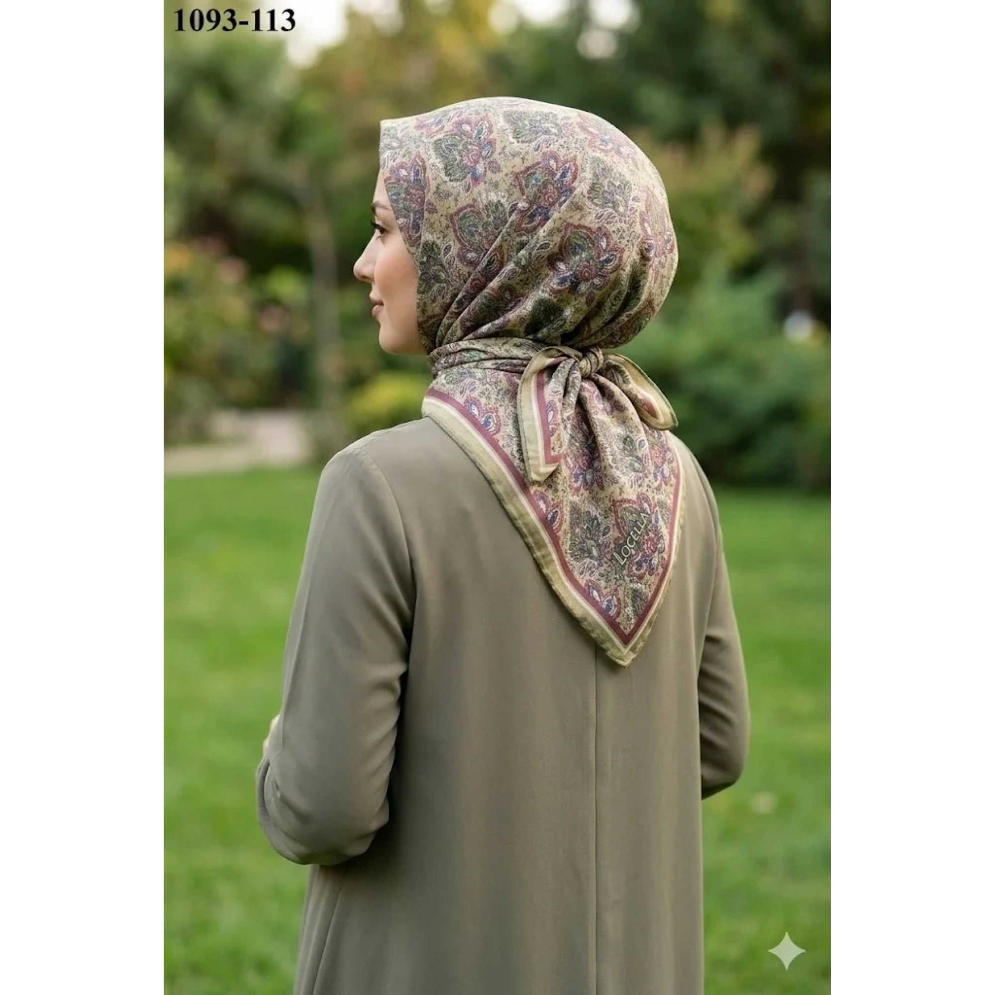 Locella Soft Pamuk Eşarp (Yağ Yeşili) 1093-113