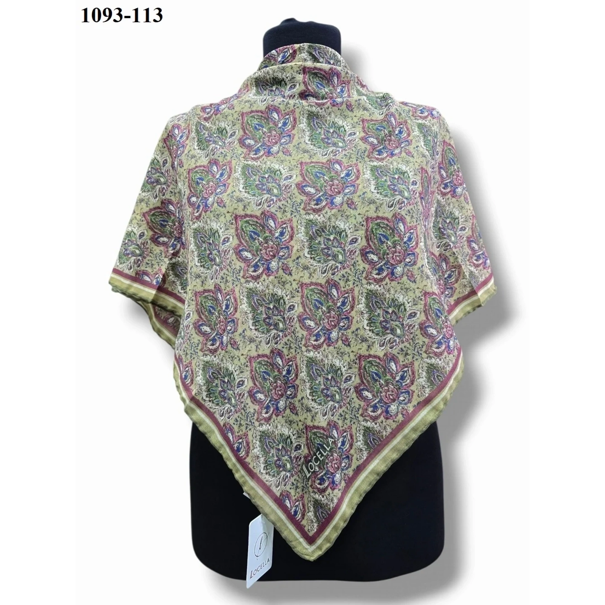 Locella Soft Pamuk Eşarp (Yağ Yeşili) 1093-113
