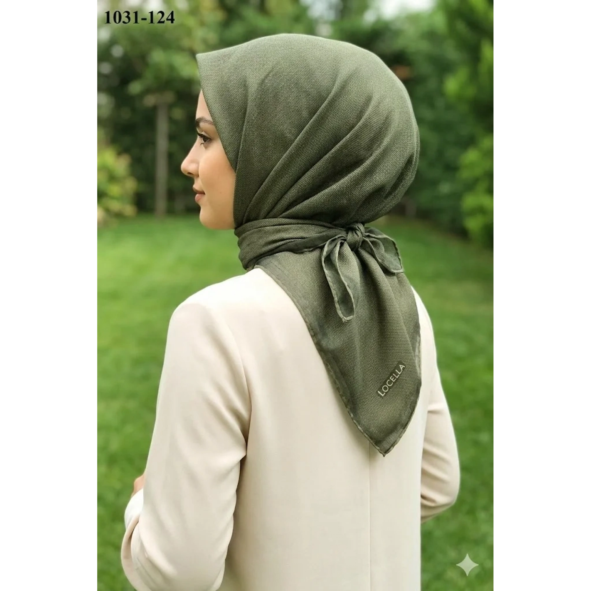 Locella Soft Pamuk Eşarp (Yeşil) 1031-124