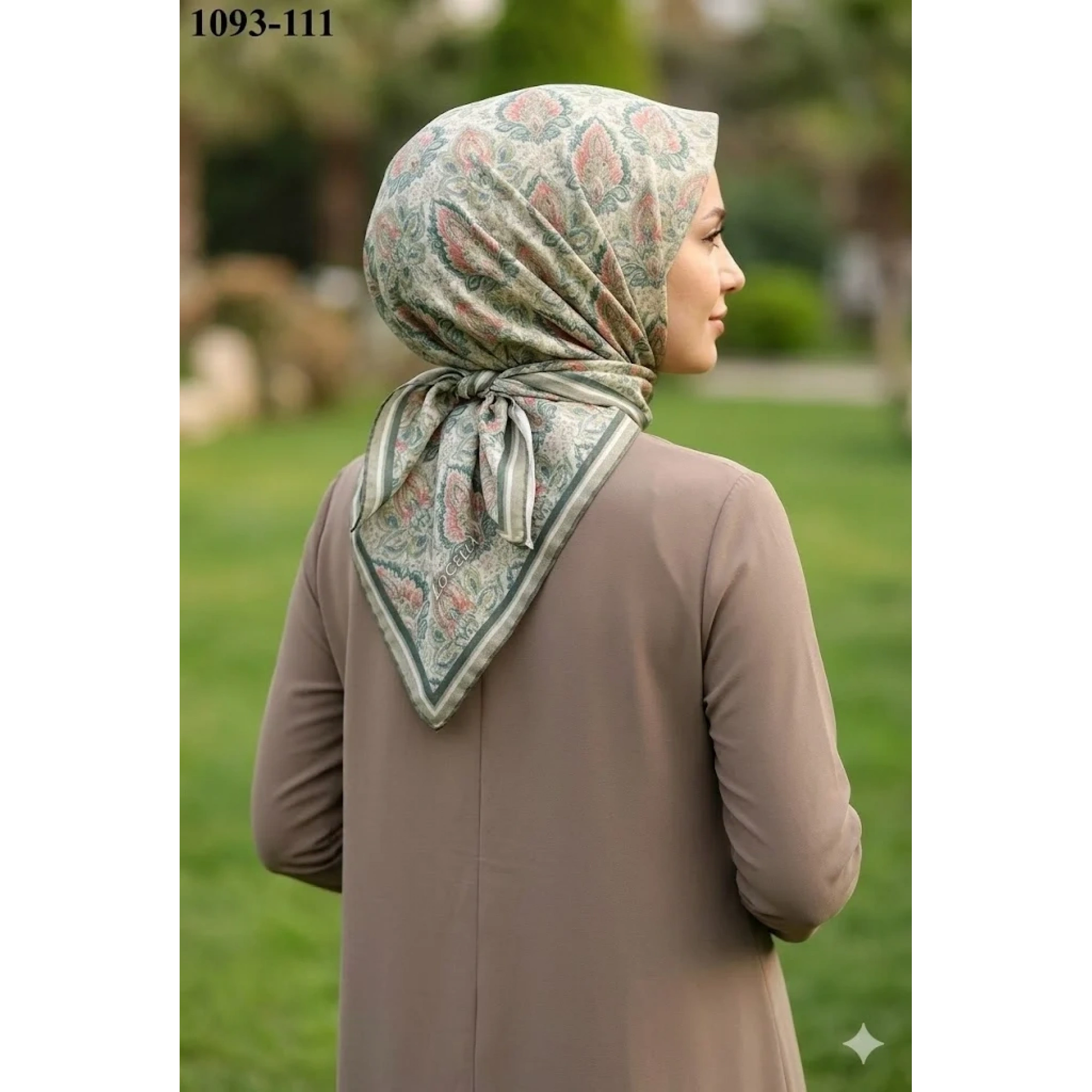 Locella Soft Pamuk Eşarp (Yeşil) 1093-111