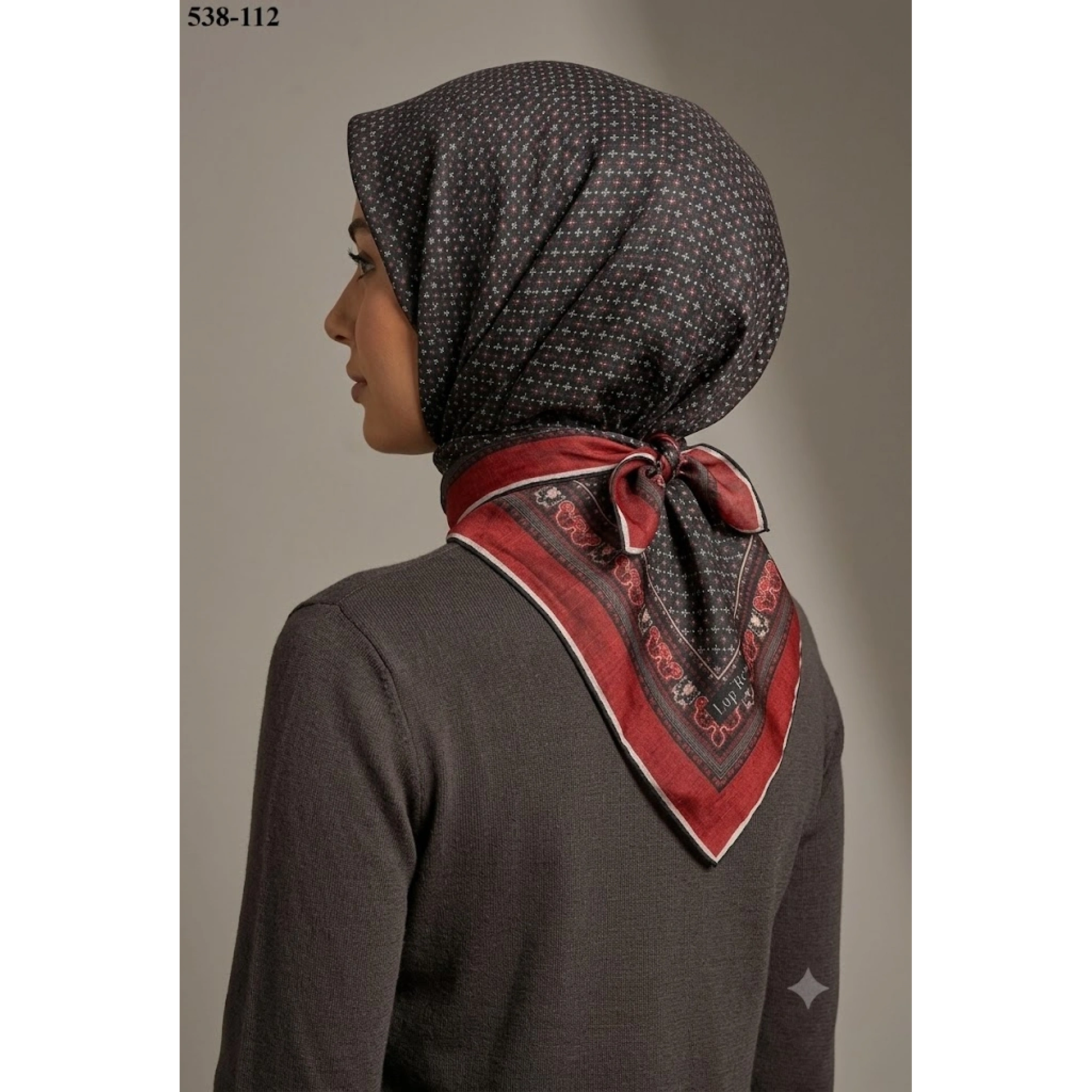 Lopres Dijital Soft Pamuk Eşarp 538-112