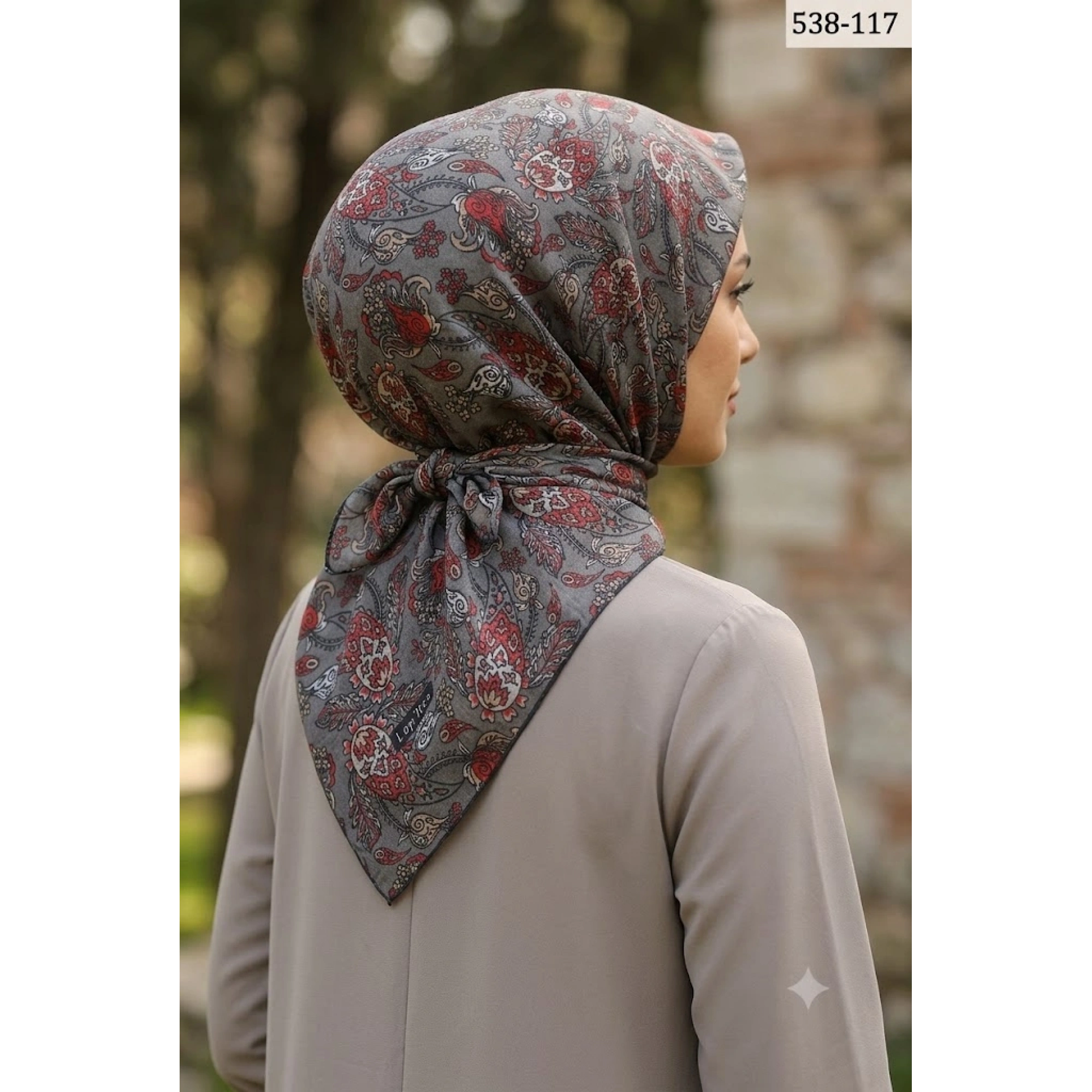 Lopres Dijital Soft Pamuk Eşarp 538-117