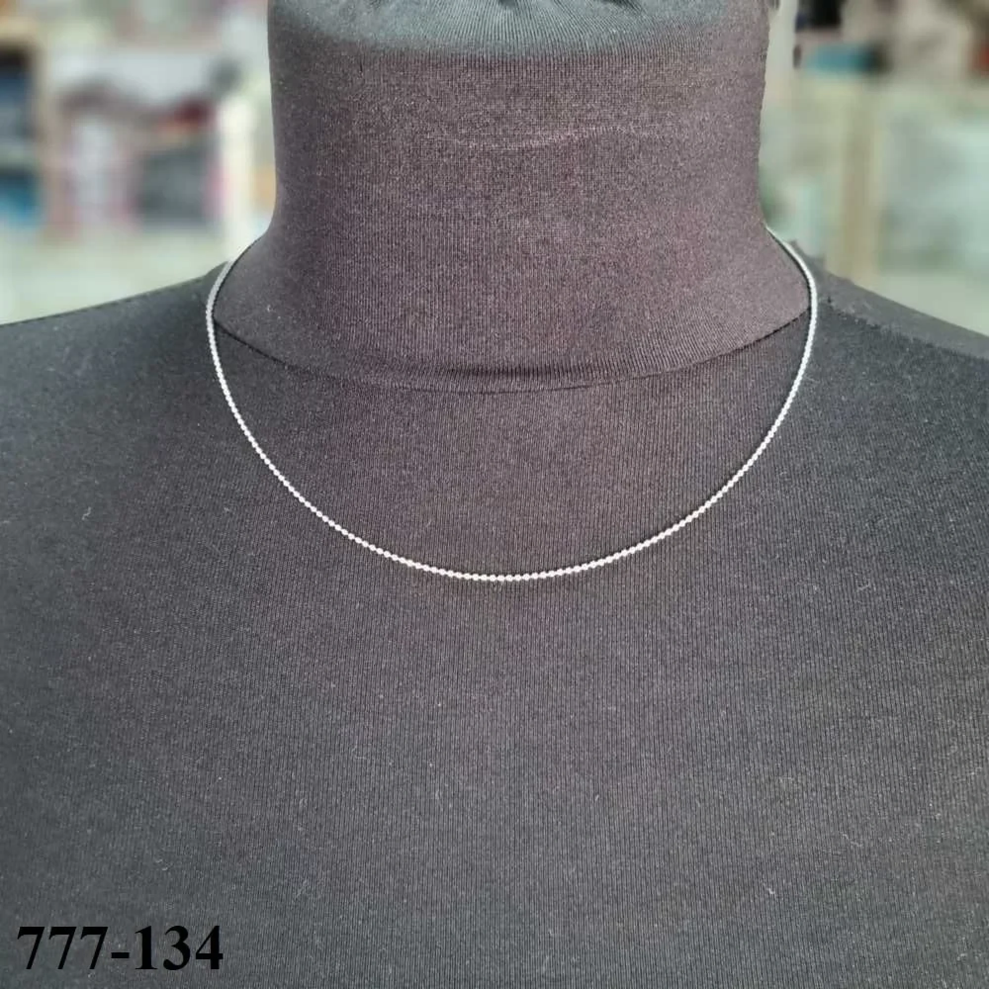 Metalik Renk Sade Kolye Zinciri 12 Adet 777-134