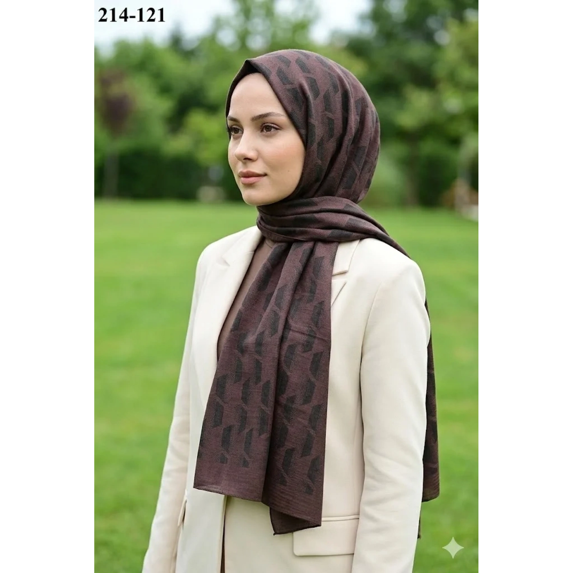 Moda Akyüz Ayrobin Jakar Şal (Kahve) 214-121