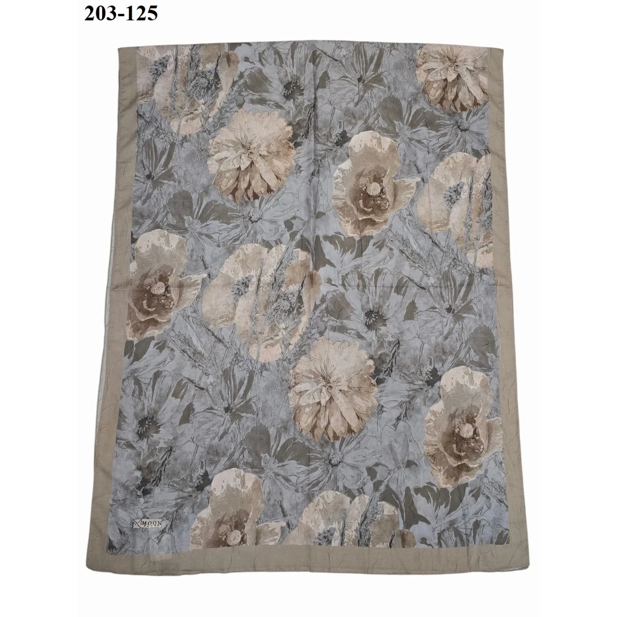 MoonScarf Bambu Kraş Pamuk Şal (Camel) 203-125