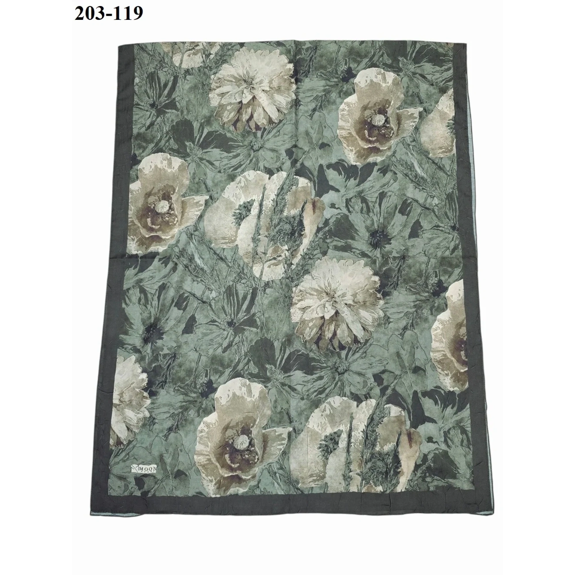 MoonScarf Bambu Kraş Pamuk Şal (Haki) 203-119