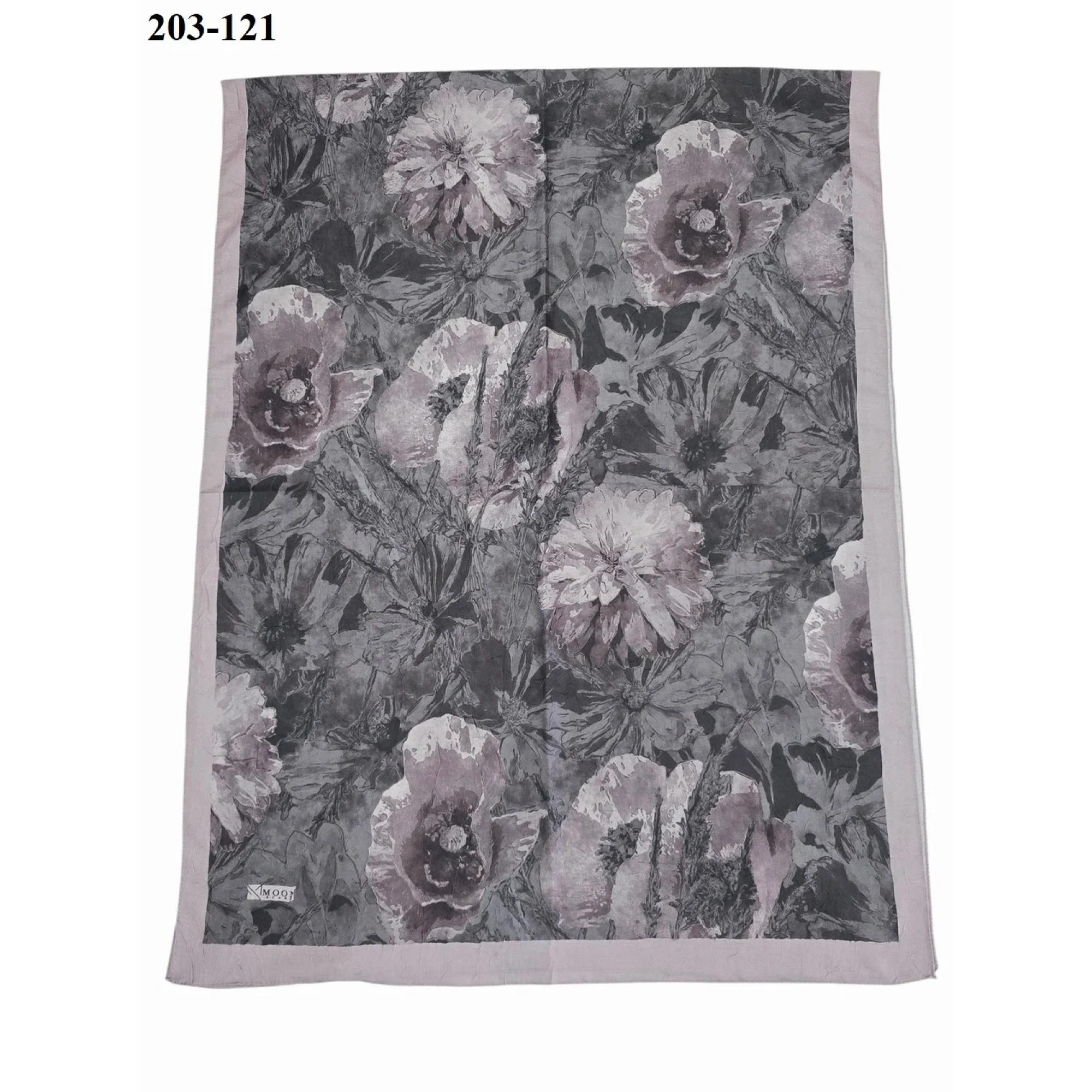 MoonScarf Bambu Kraş Pamuk Şal (Kirli Gül) 203-121
