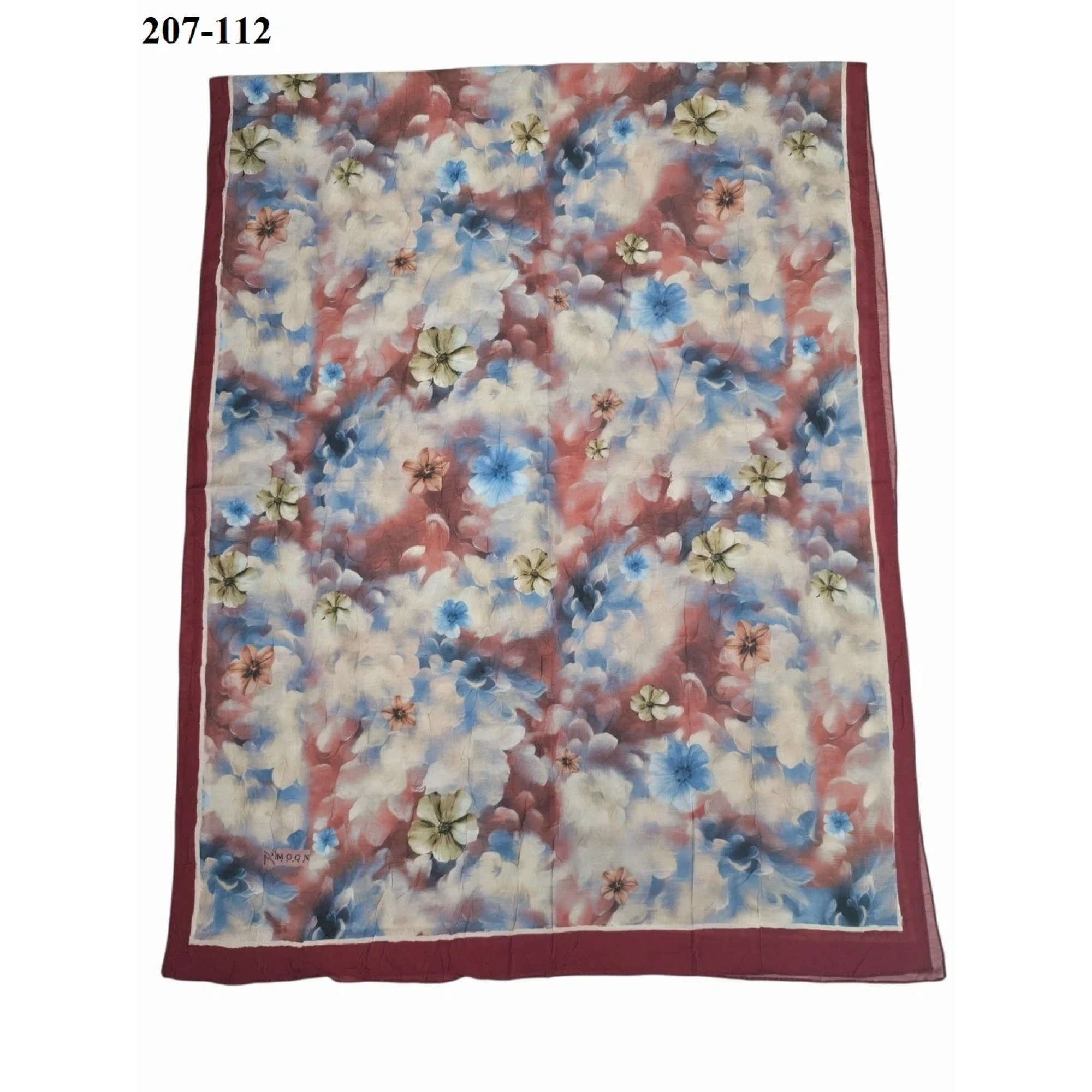 MoonScarf Bambu Kraş Pamuk Şal (Kırmızı) 207-112