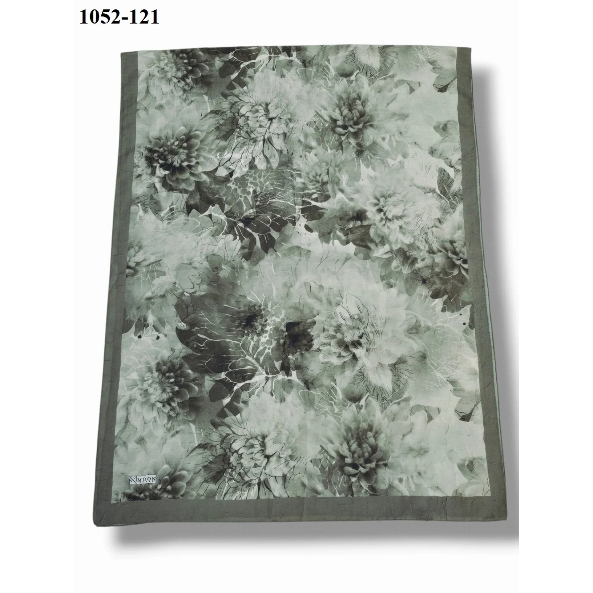 MoonScarf Bambu Kraş Pamuk Şal (Küf Yeşili) 1052-121