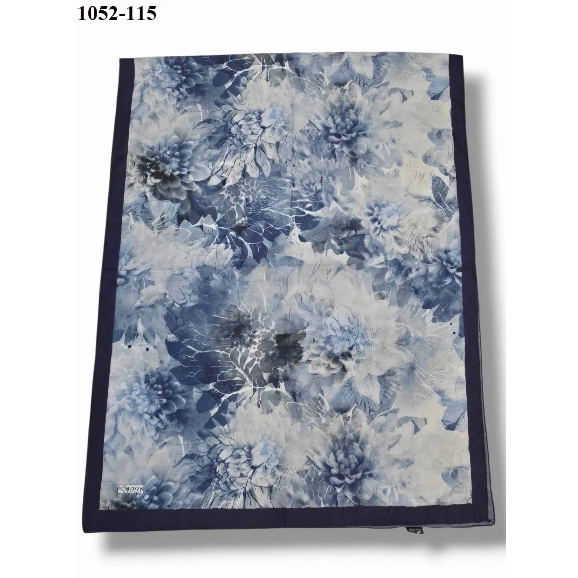 MoonScarf Bambu Kraş Pamuk Şal (Lacivert) 1052-115
