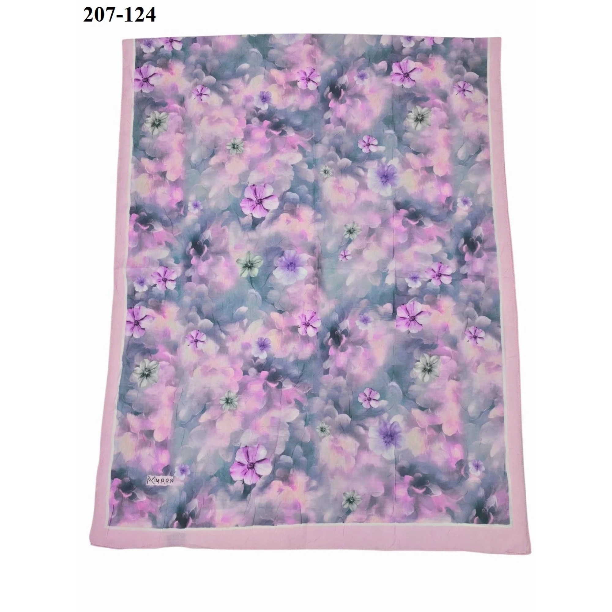MoonScarf Bambu Kraş Pamuk Şal (Pudra) 207-124