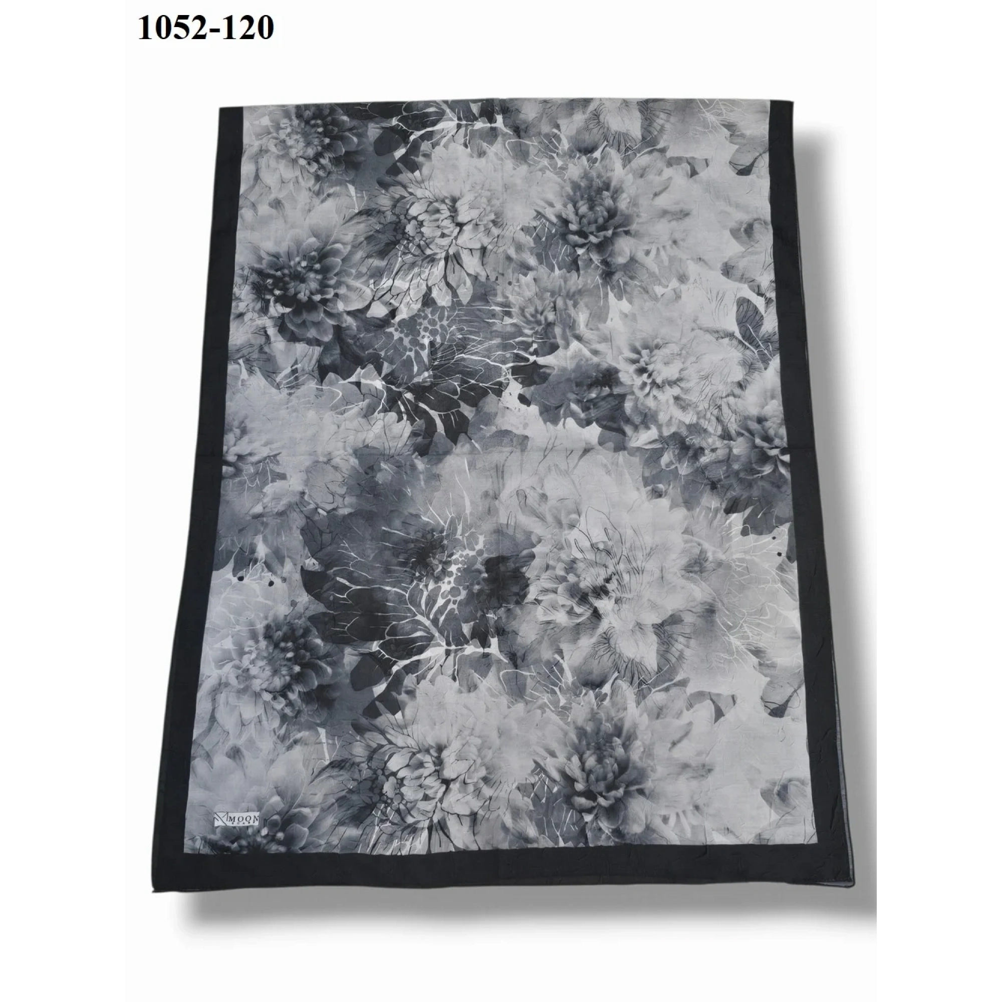 MoonScarf Bambu Kraş Pamuk Şal (Siyah) 1052-120