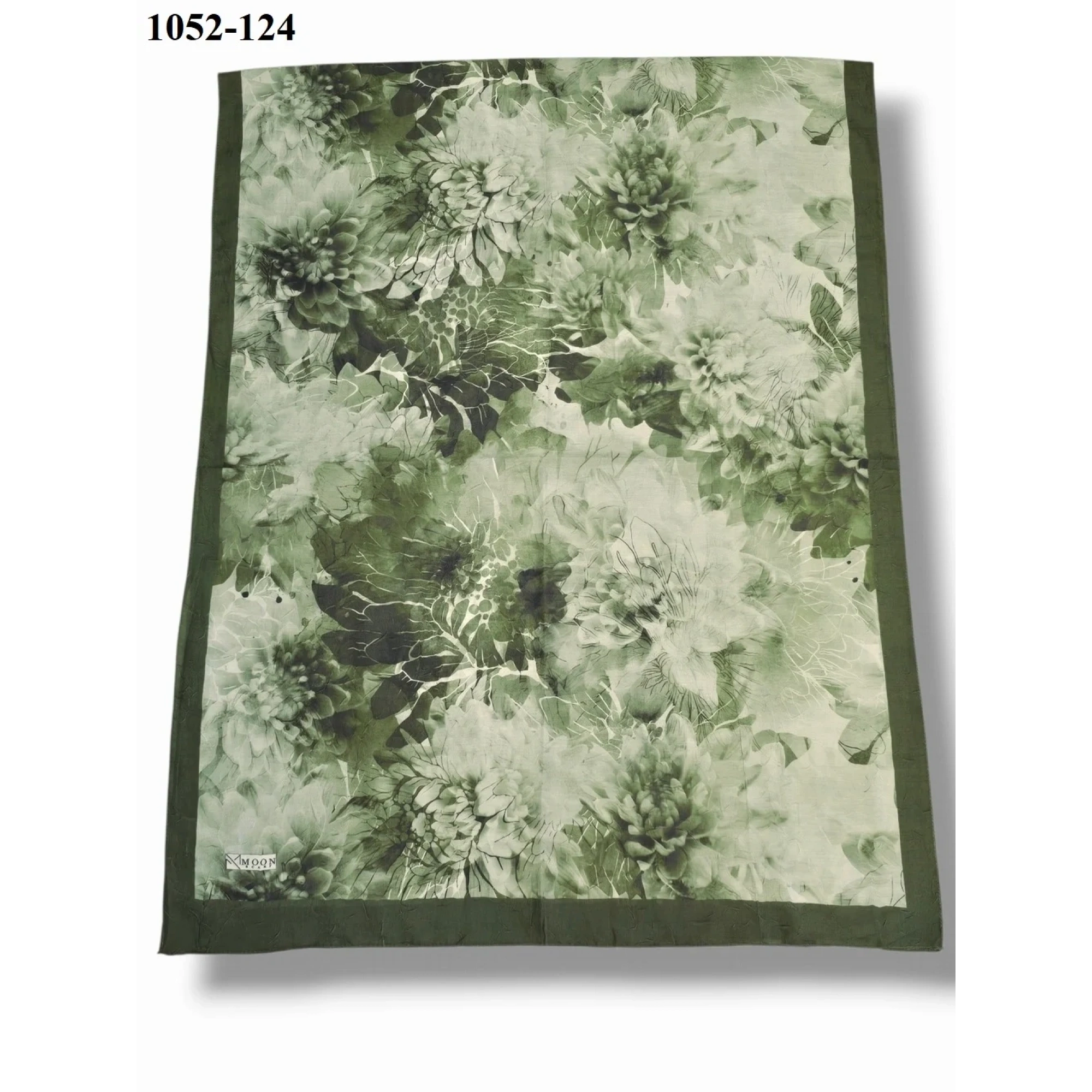 MoonScarf Bambu Kraş Pamuk Şal (Yeşil) 1052-124