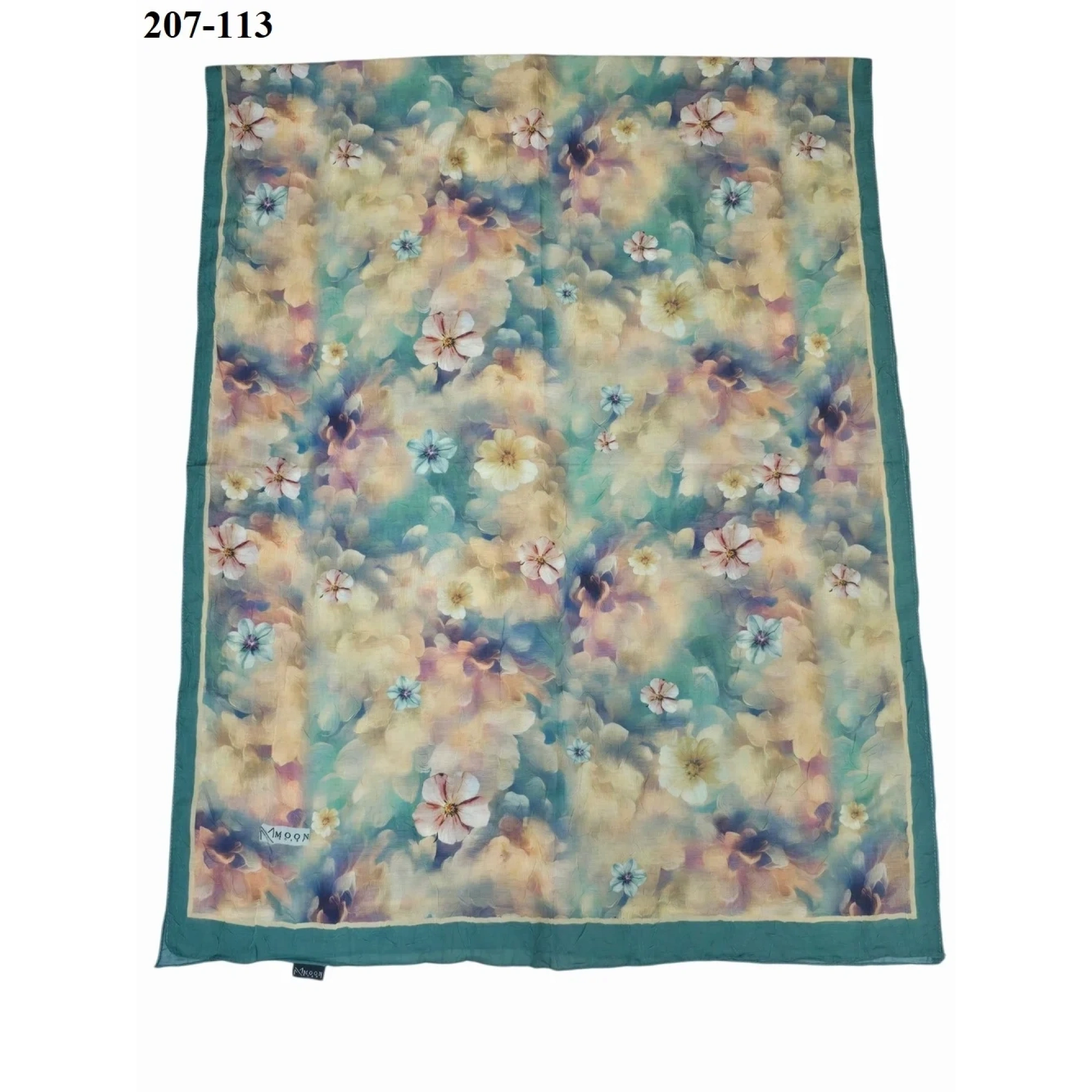 MoonScarf Bambu Kraş Pamuk Şal (Yeşil) 207-113