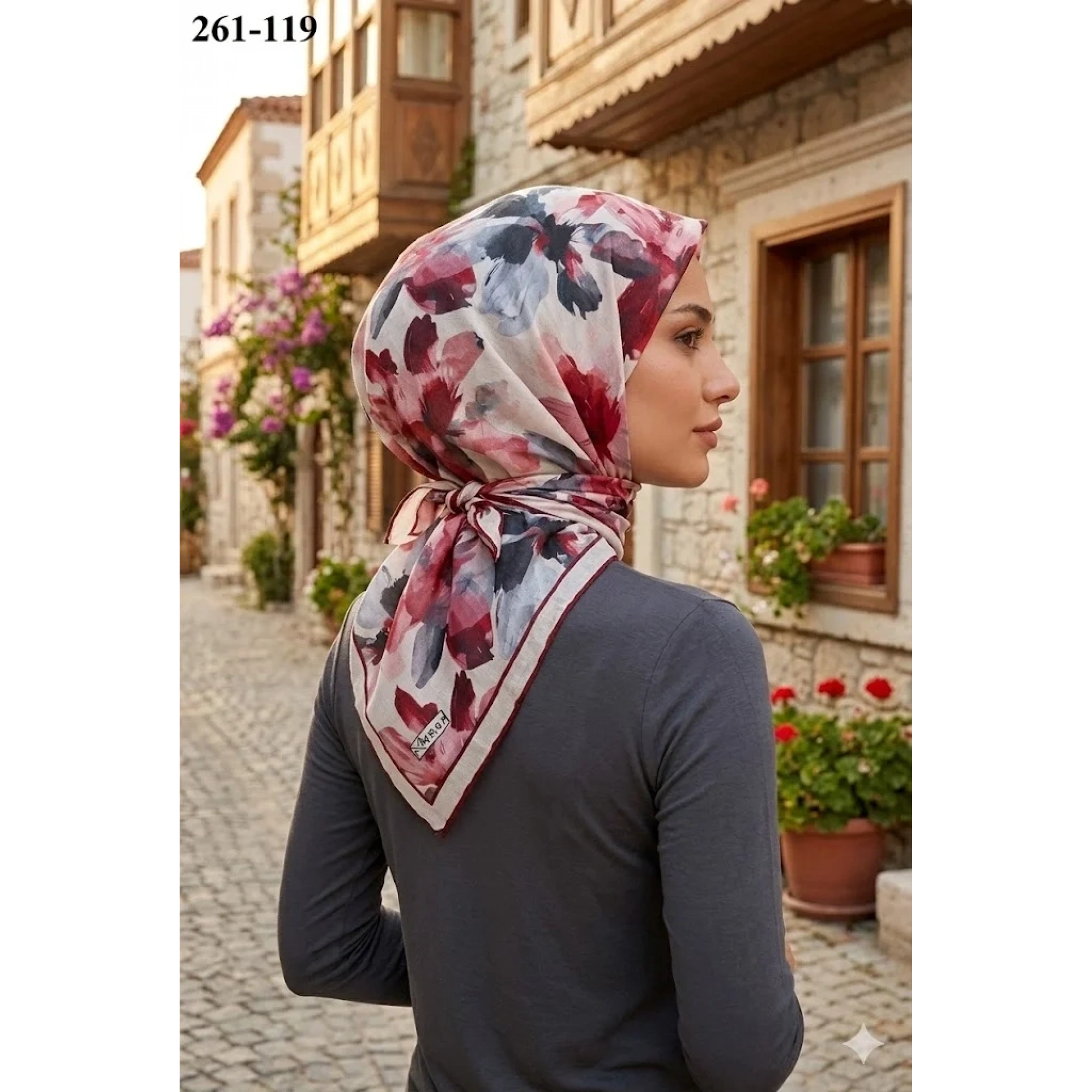 MoonScarf Soft Pamuk Eşarp 261-119