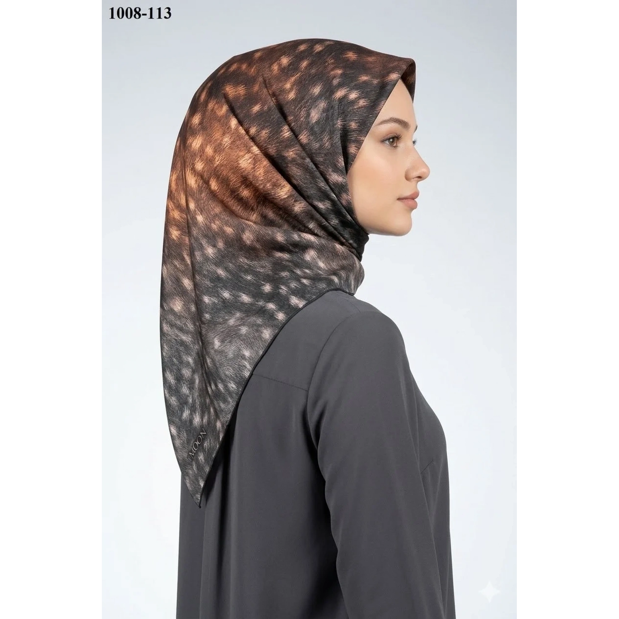 MoonScarf Soft Pamuk Eşarp (Ceylan Desen) 1008-113