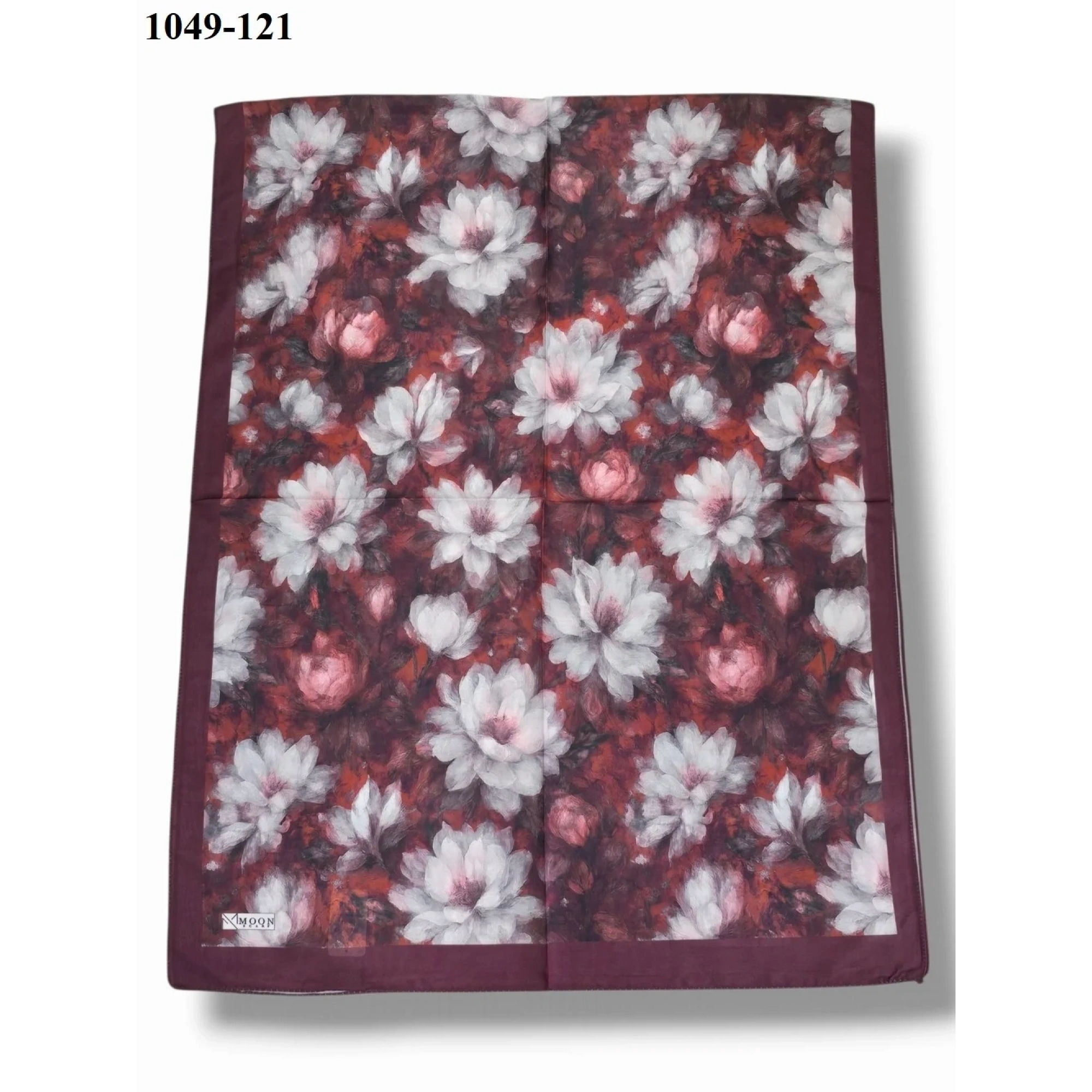MoonScarf Soft Pamuk Şal (bordo) 1049-121