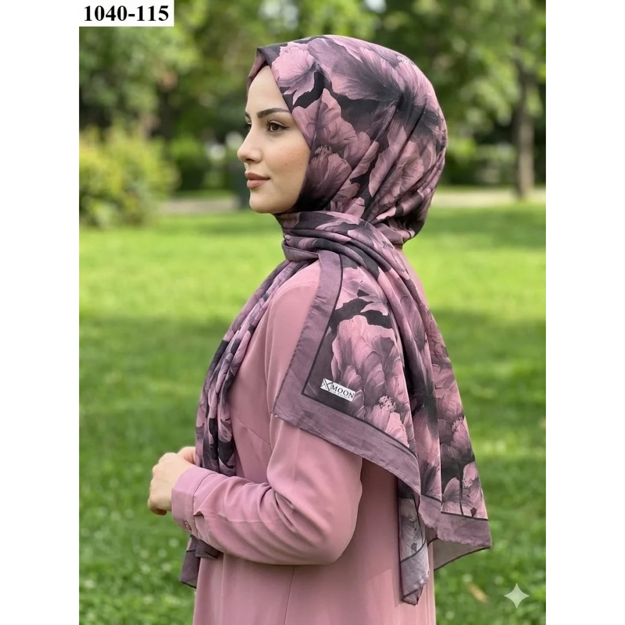 MoonScarf Soft Pamuk Şal (Gül Kurusu) 1040-115