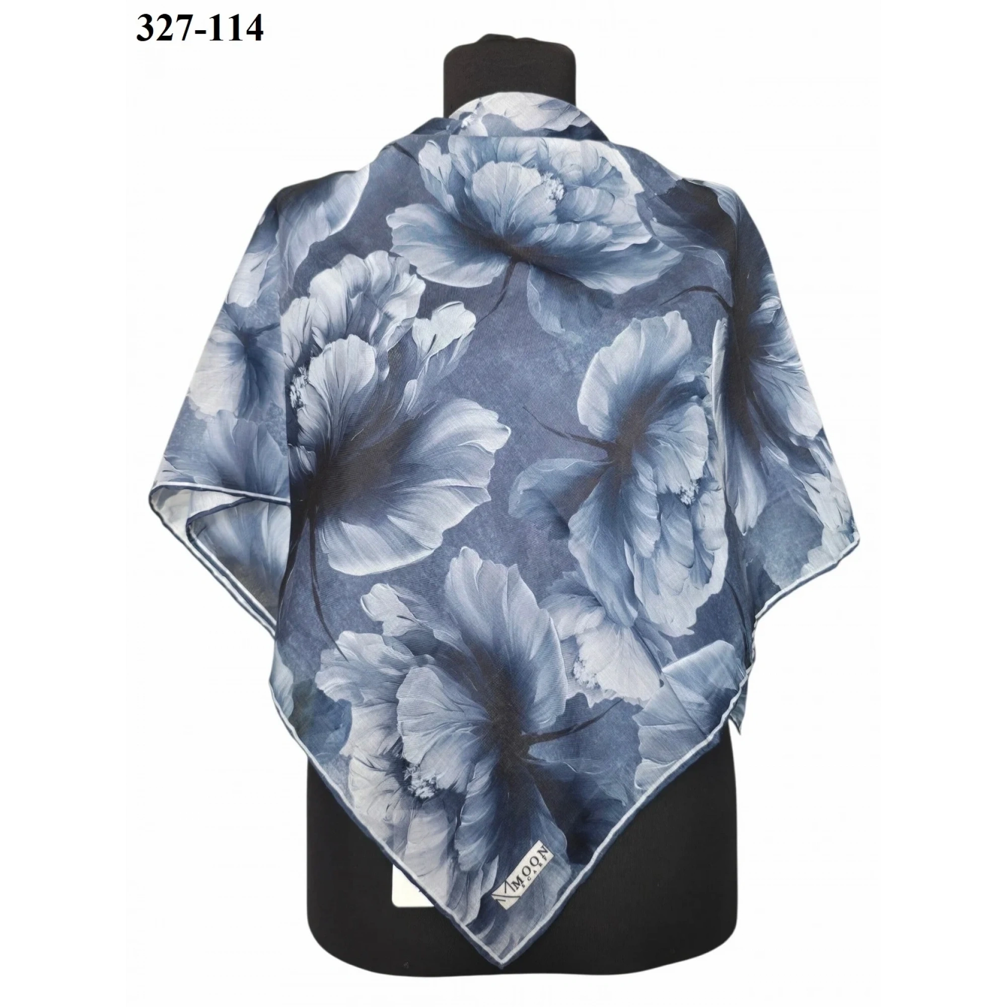 MoonScarf Soft Pamuk Eşarp (Gri) 327-114
