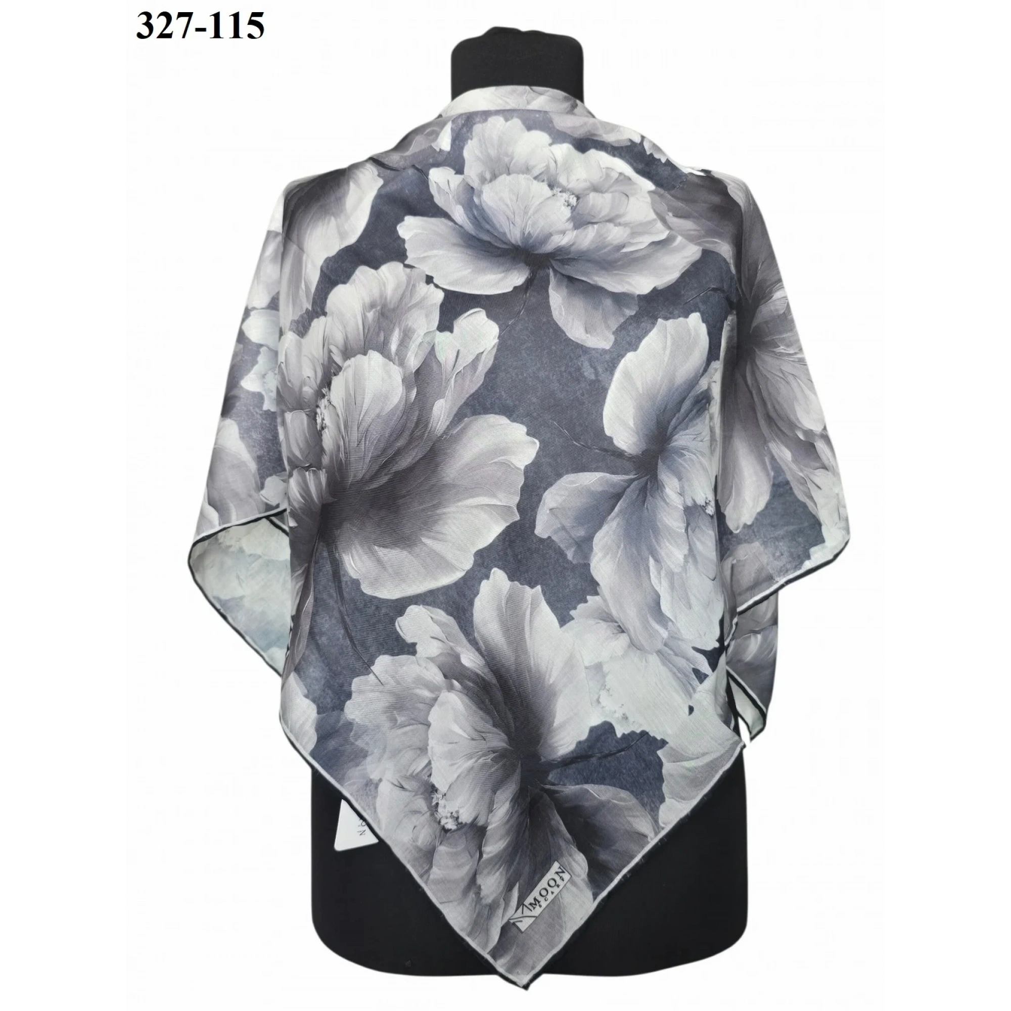 MoonScarf Soft Pamuk Eşarp (Gri) 327-115