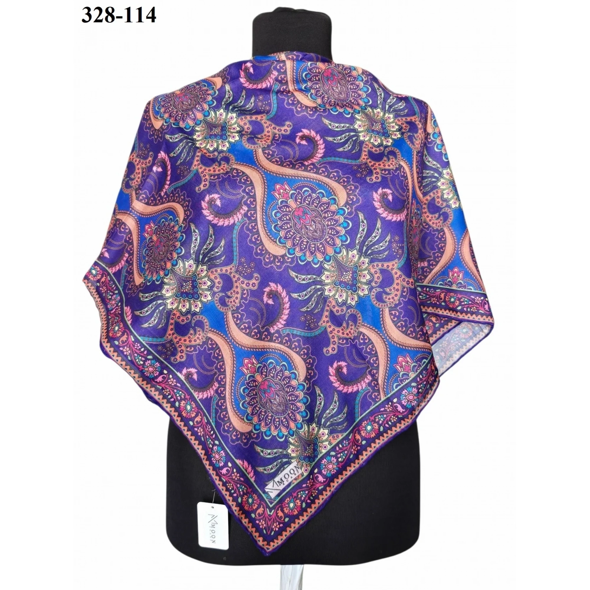 MoonScarf Soft Pamuk Eşarp (Mor) 328-114