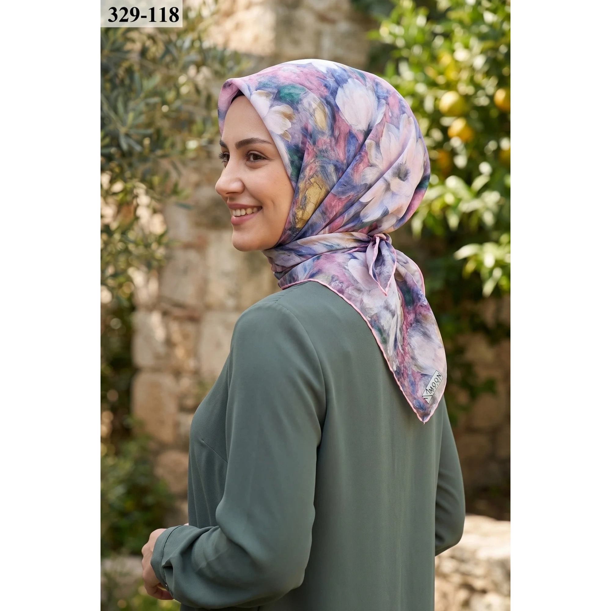 MoonScarf Soft Pamuk Eşarp (Soft Pembe) 329-118