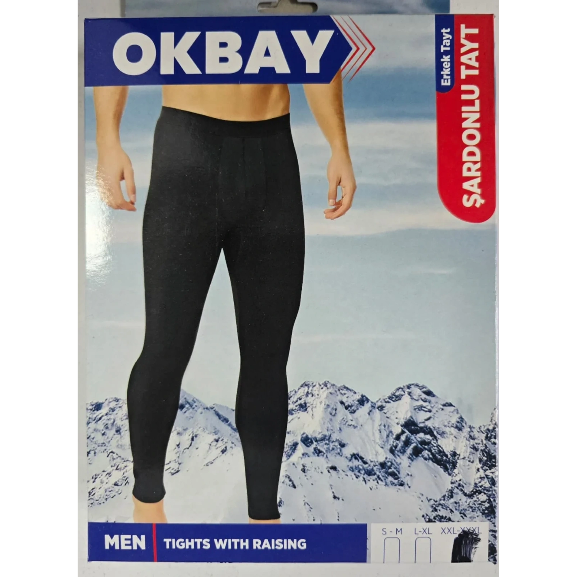 Okbay Şardonlu Kışlık Erkek Tayt