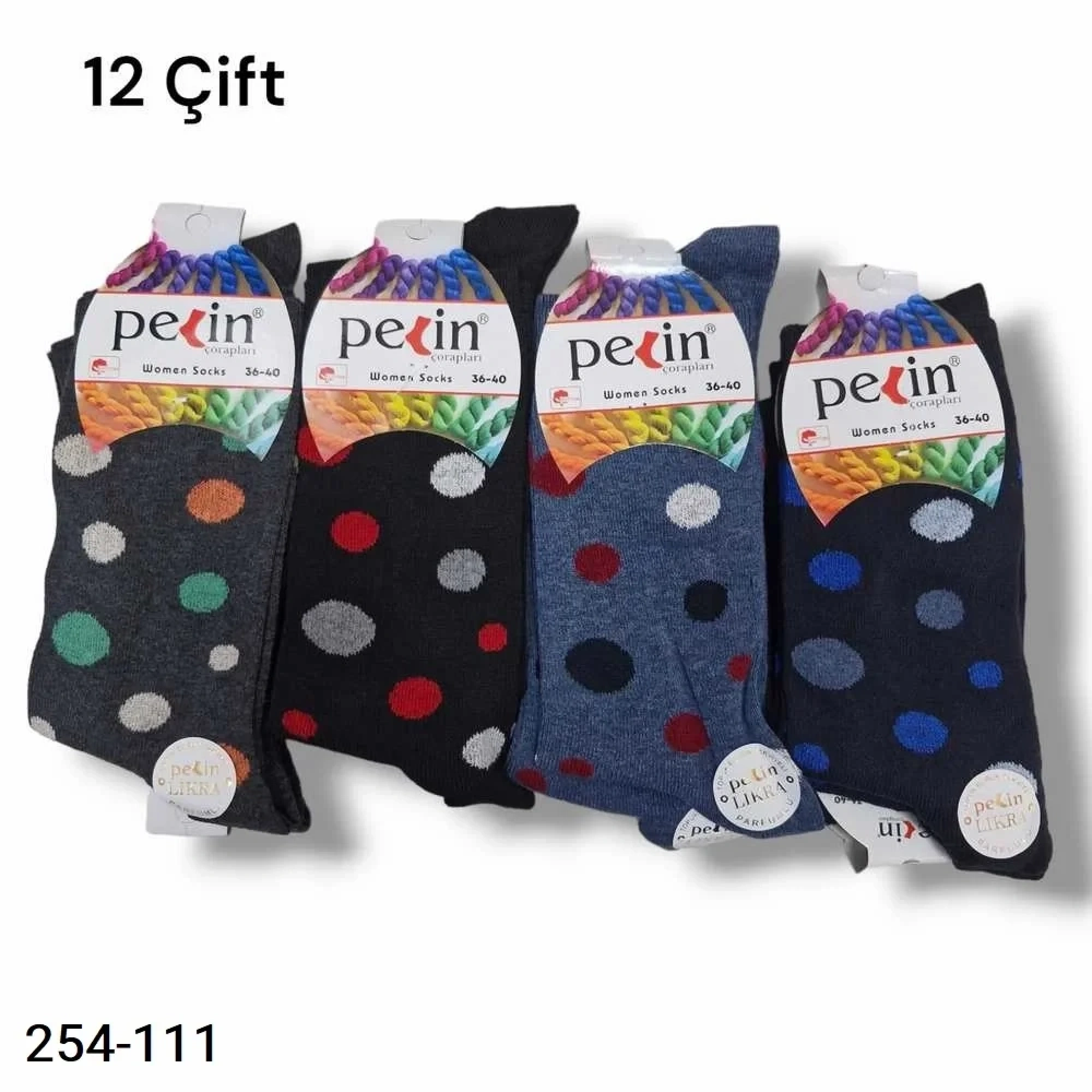 Pelin Bayan Soket Çorap Parfümlü (12 Çift ) 254-111