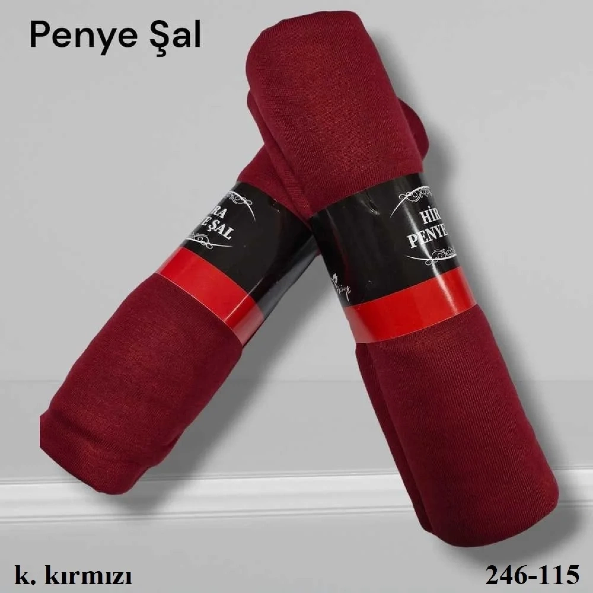 Penye Düz Renk Şal K.Kırmızı 246-115