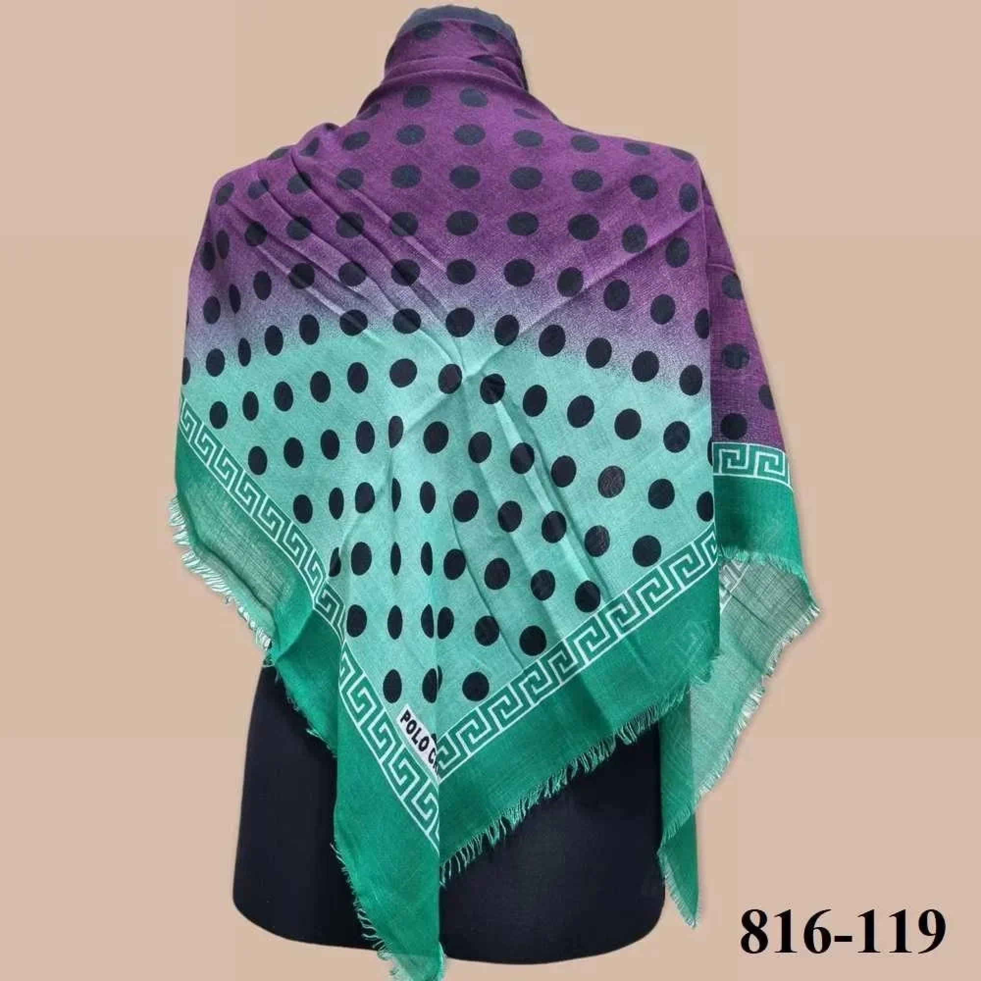 Polo Craft Desenli Flamlı Eşarp 816-119