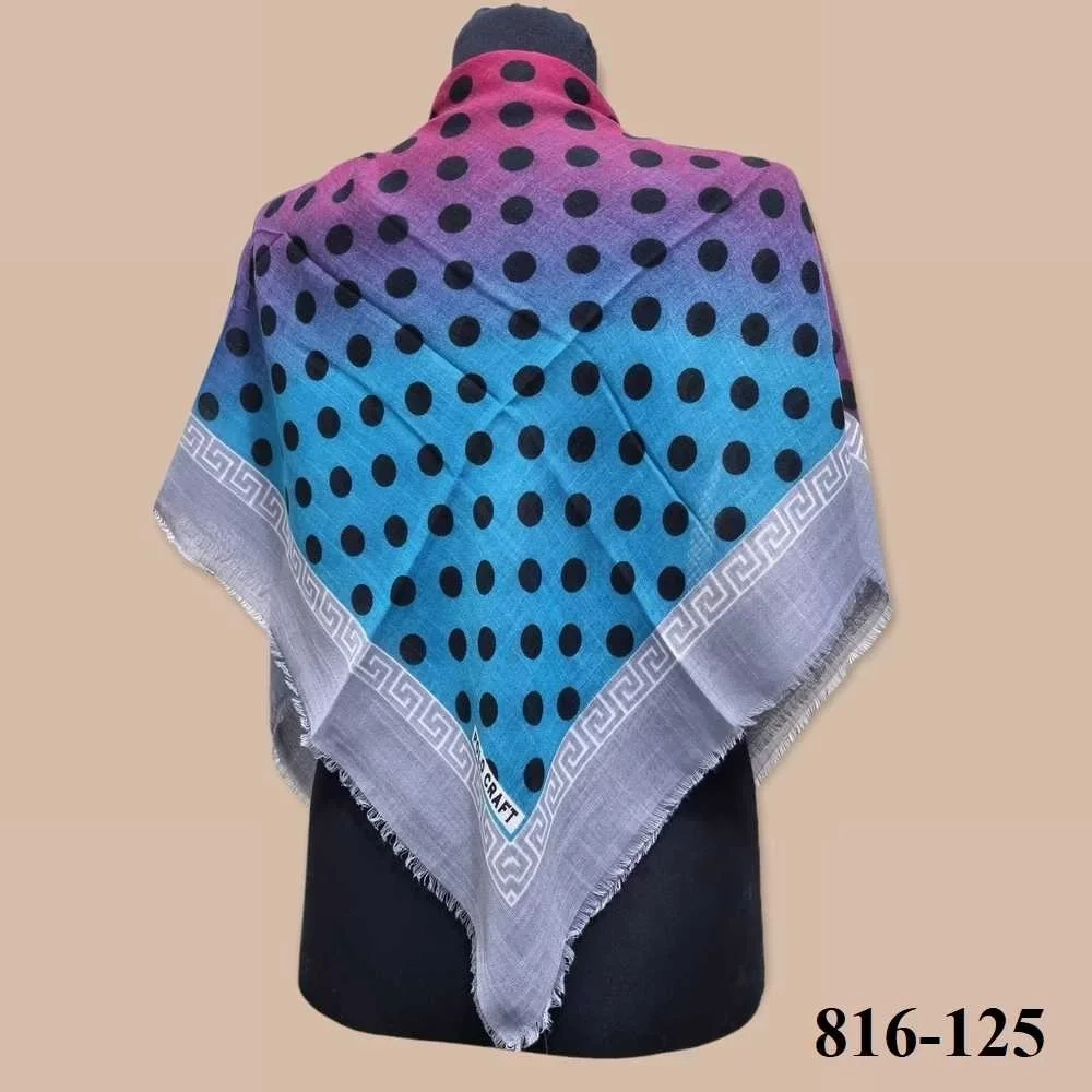 Polo Craft Desenli Flamlı Eşarp 816-125