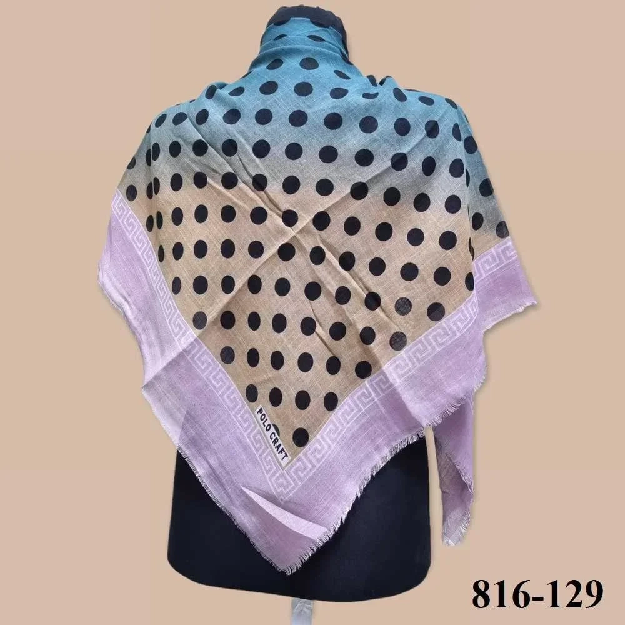 Polo Craft Desenli Flamlı Eşarp 816-129