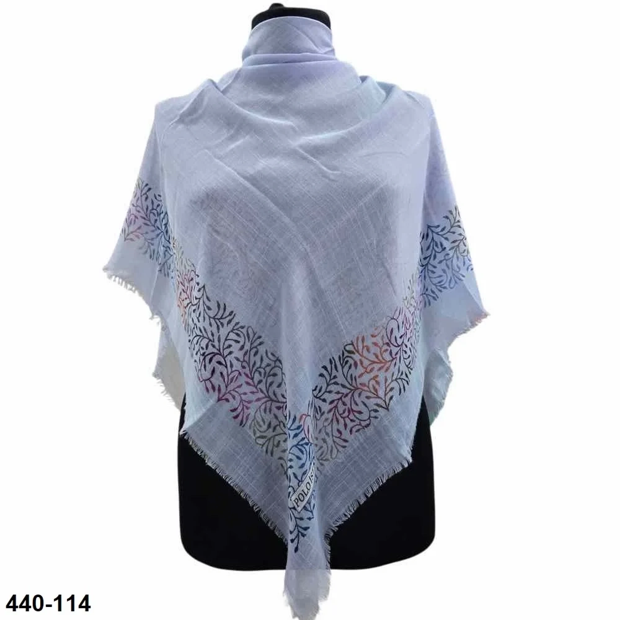 Polo İst Desenli Flamlı Eşarp 440-114