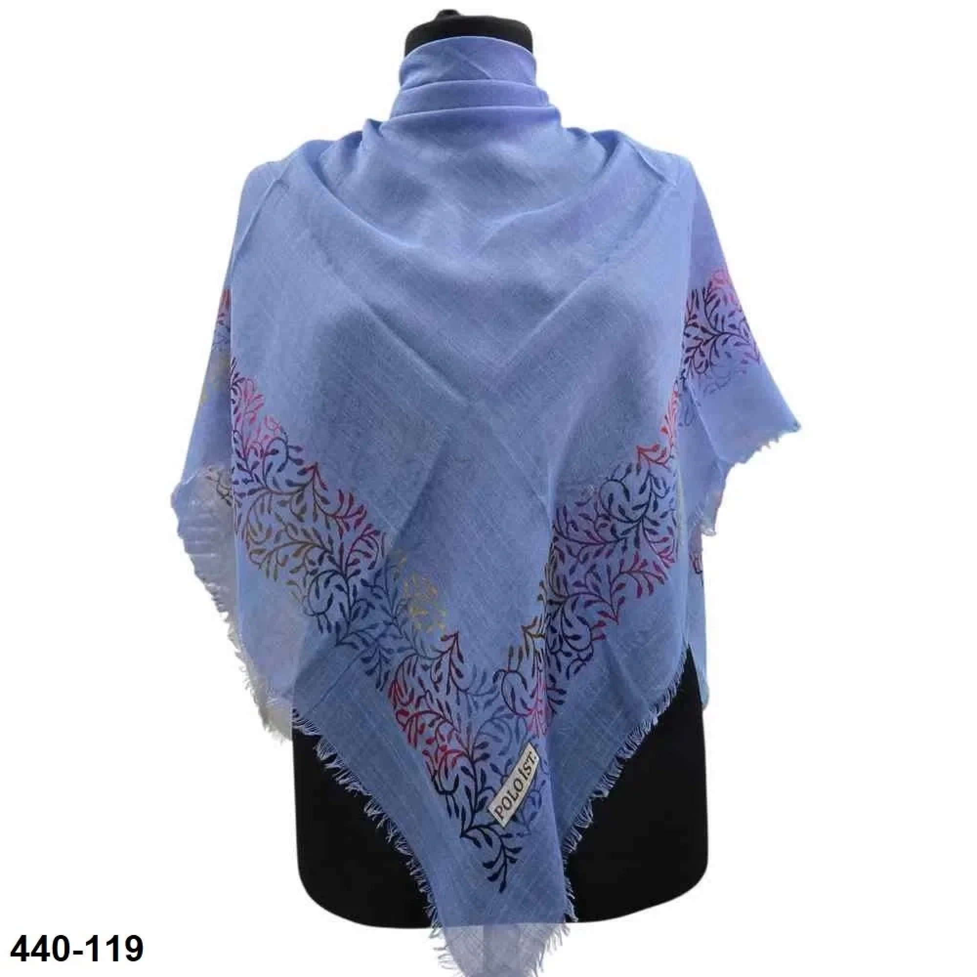 Polo İst Desenli Flamlı Eşarp 440-119