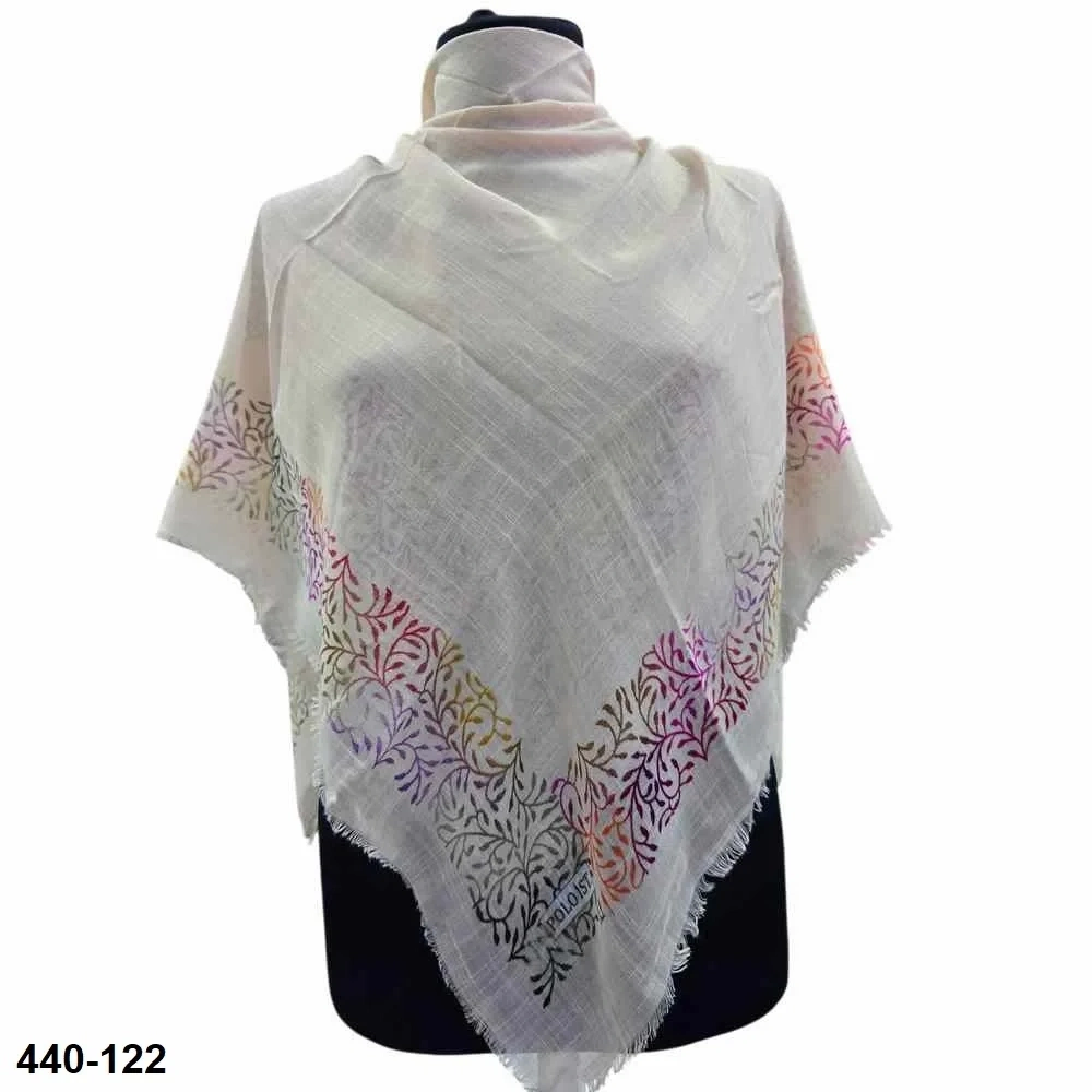 Polo İst Desenli Flamlı Eşarp 440-122