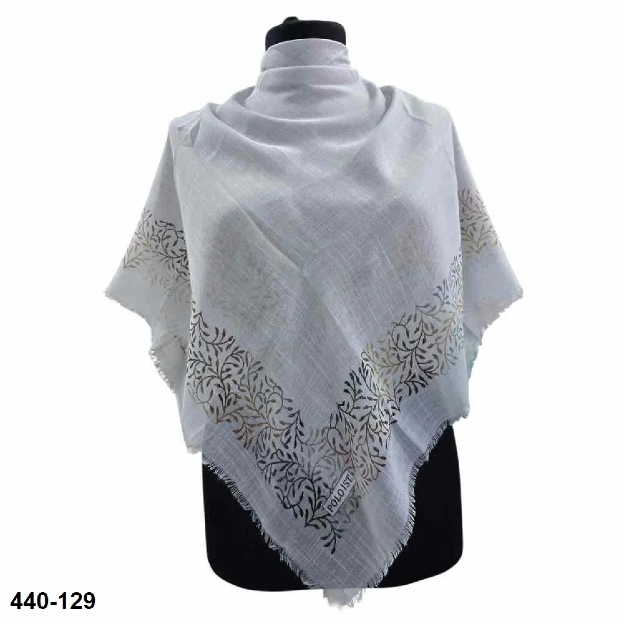 Polo İst Desenli Flamlı Eşarp 440-129