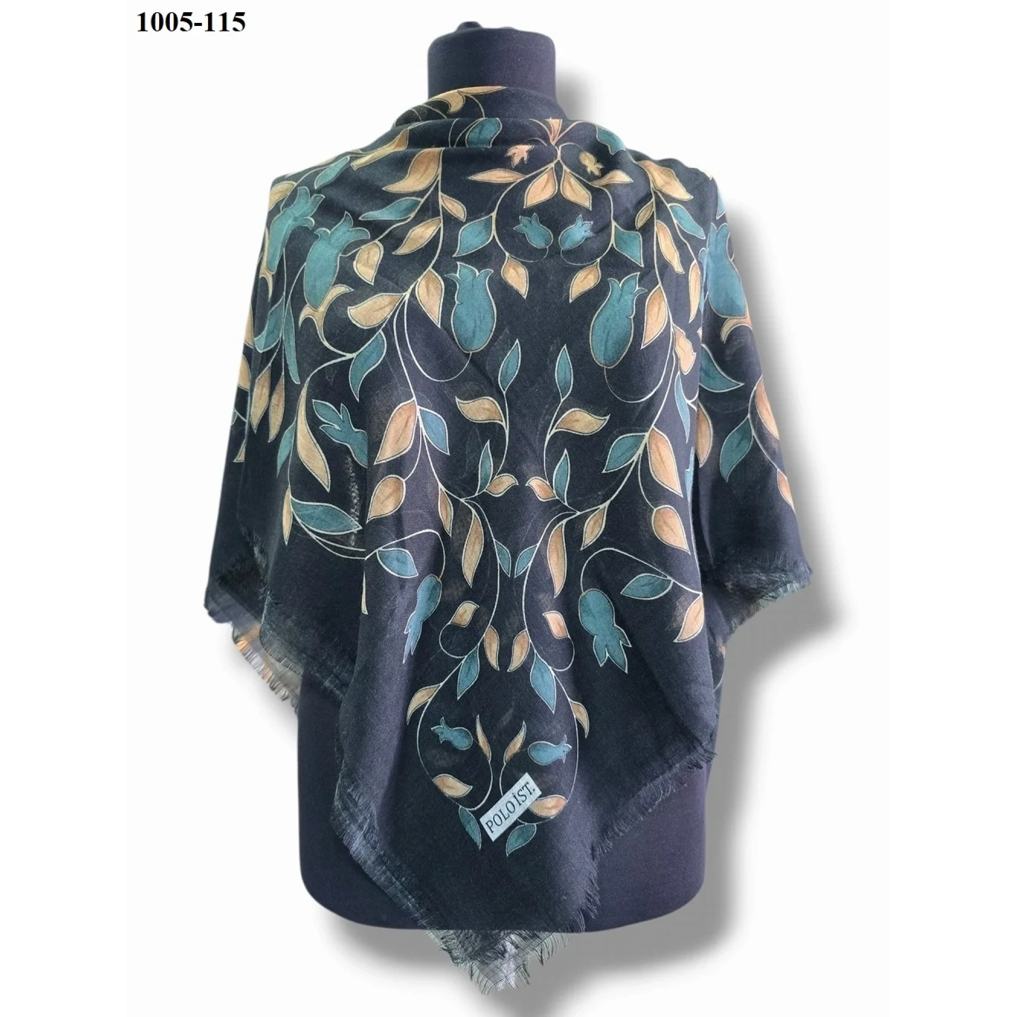 Polo İst Desenli Flamlı Pamuk Eşarp 1005-115
