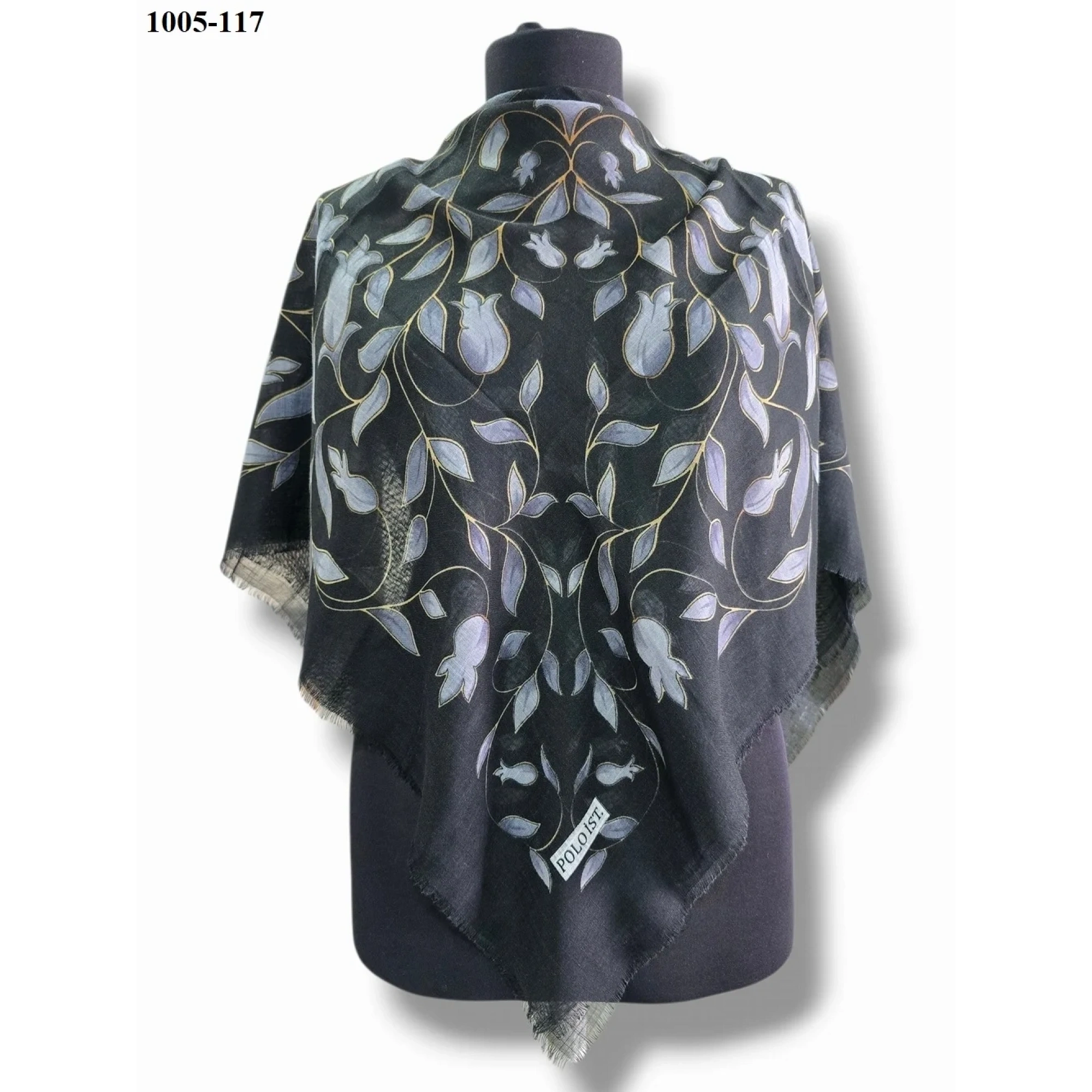 Polo İst Desenli Flamlı Pamuk Eşarp 1005-117