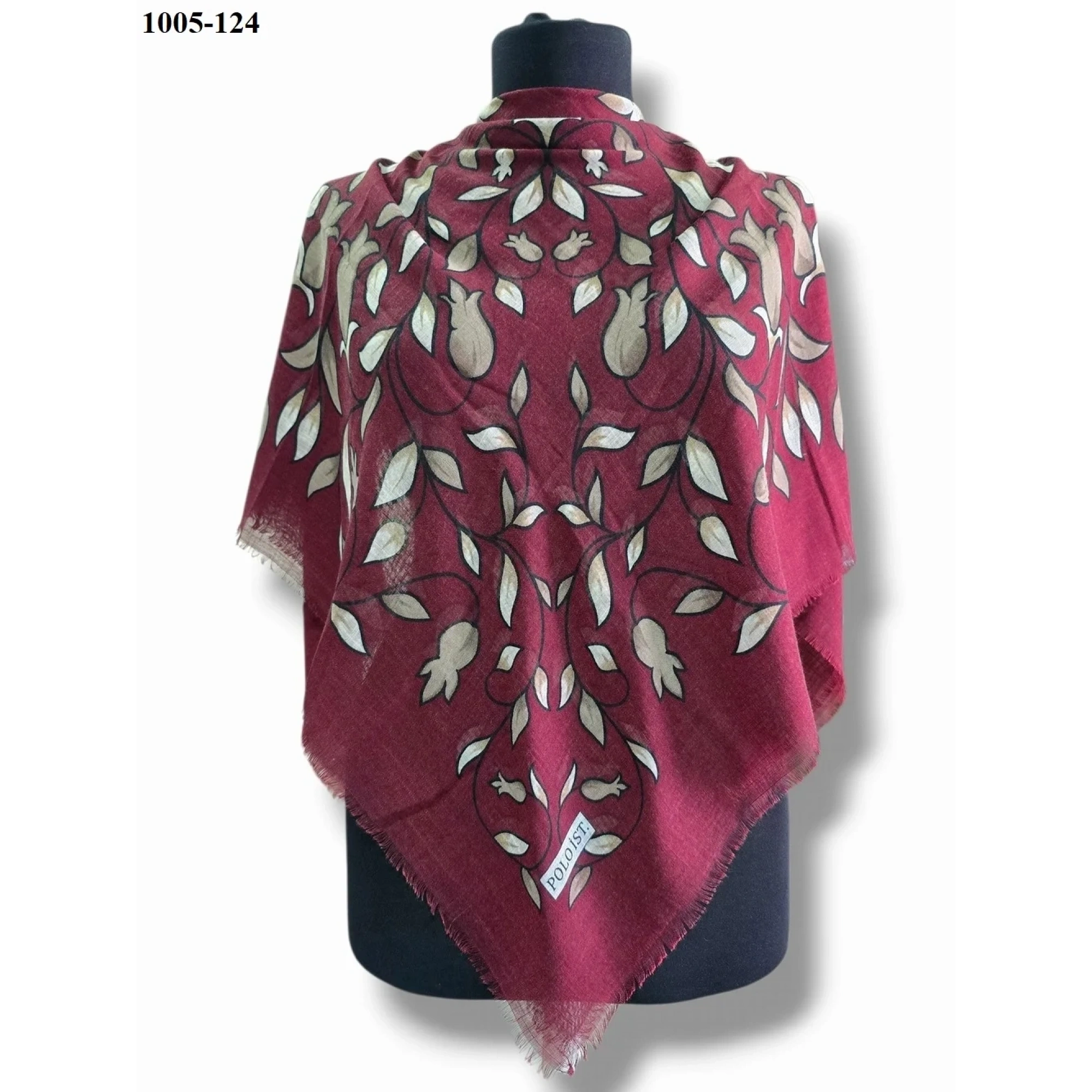 Polo İst Desenli Flamlı Pamuk Eşarp 1005-124