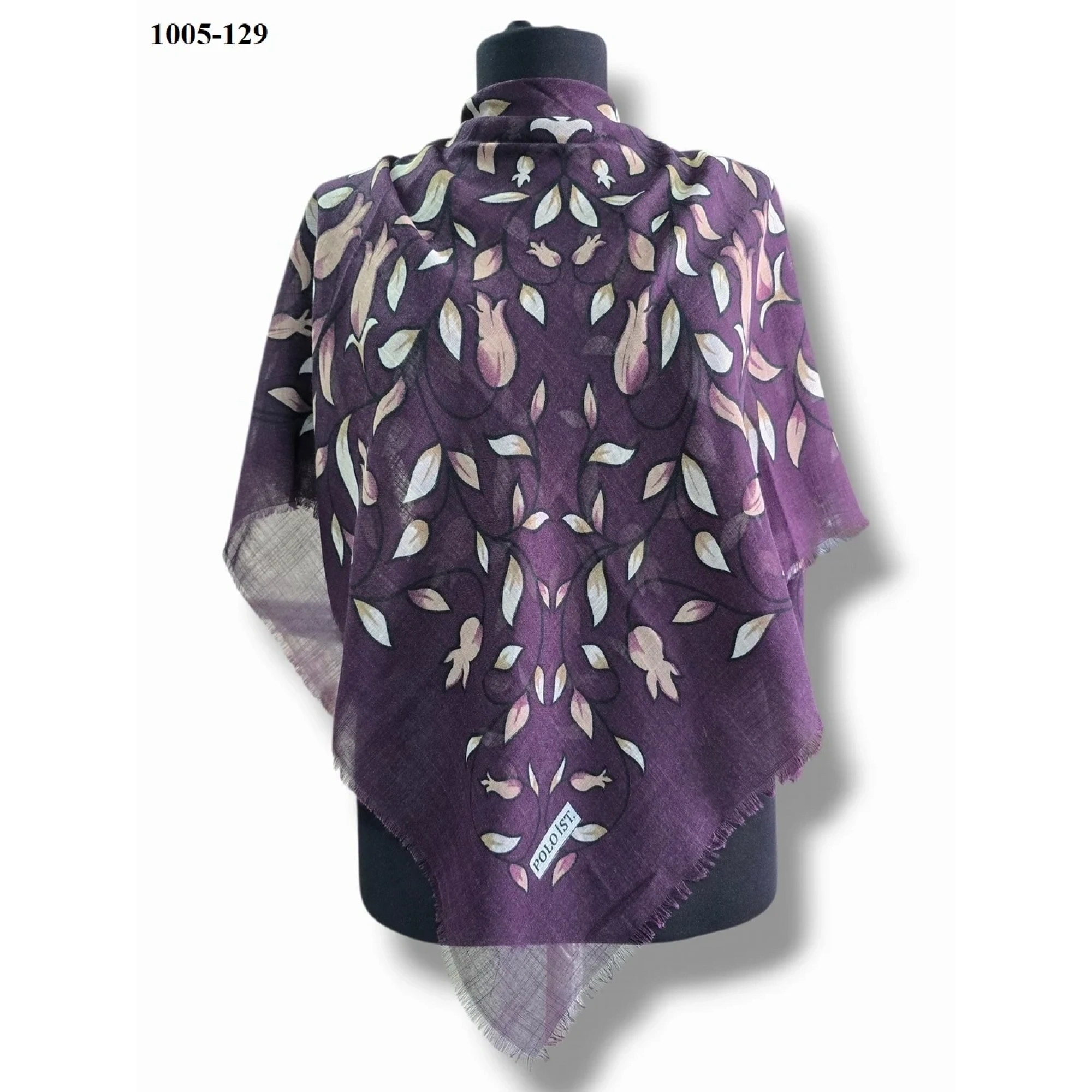 Polo İst Desenli Flamlı Pamuk Eşarp 1005-129