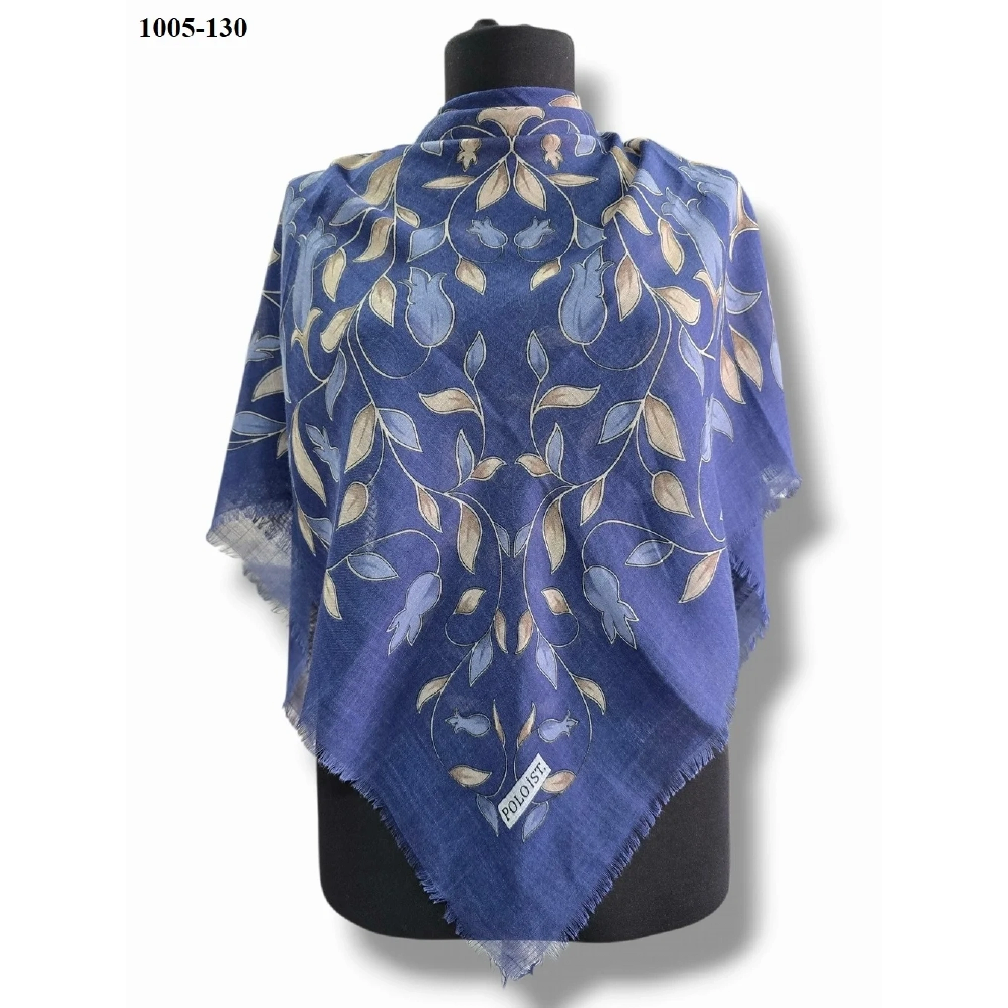 Polo İst Desenli Flamlı Pamuk Eşarp 1005-130