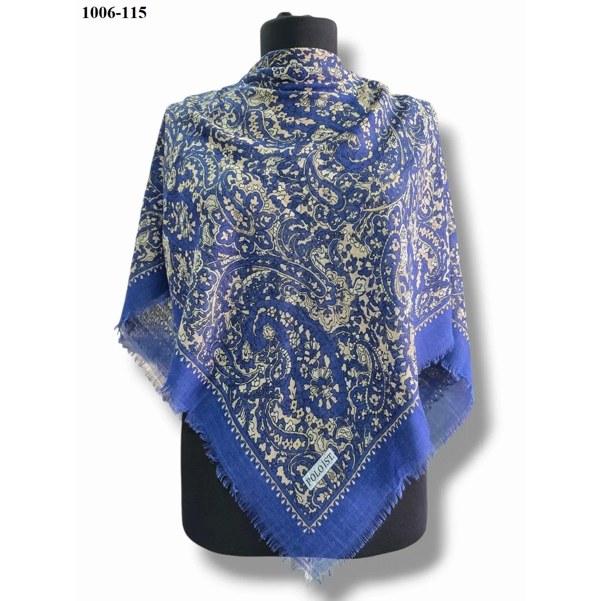 Polo İst Desenli Flamlı Pamuk Eşarp 1006-115