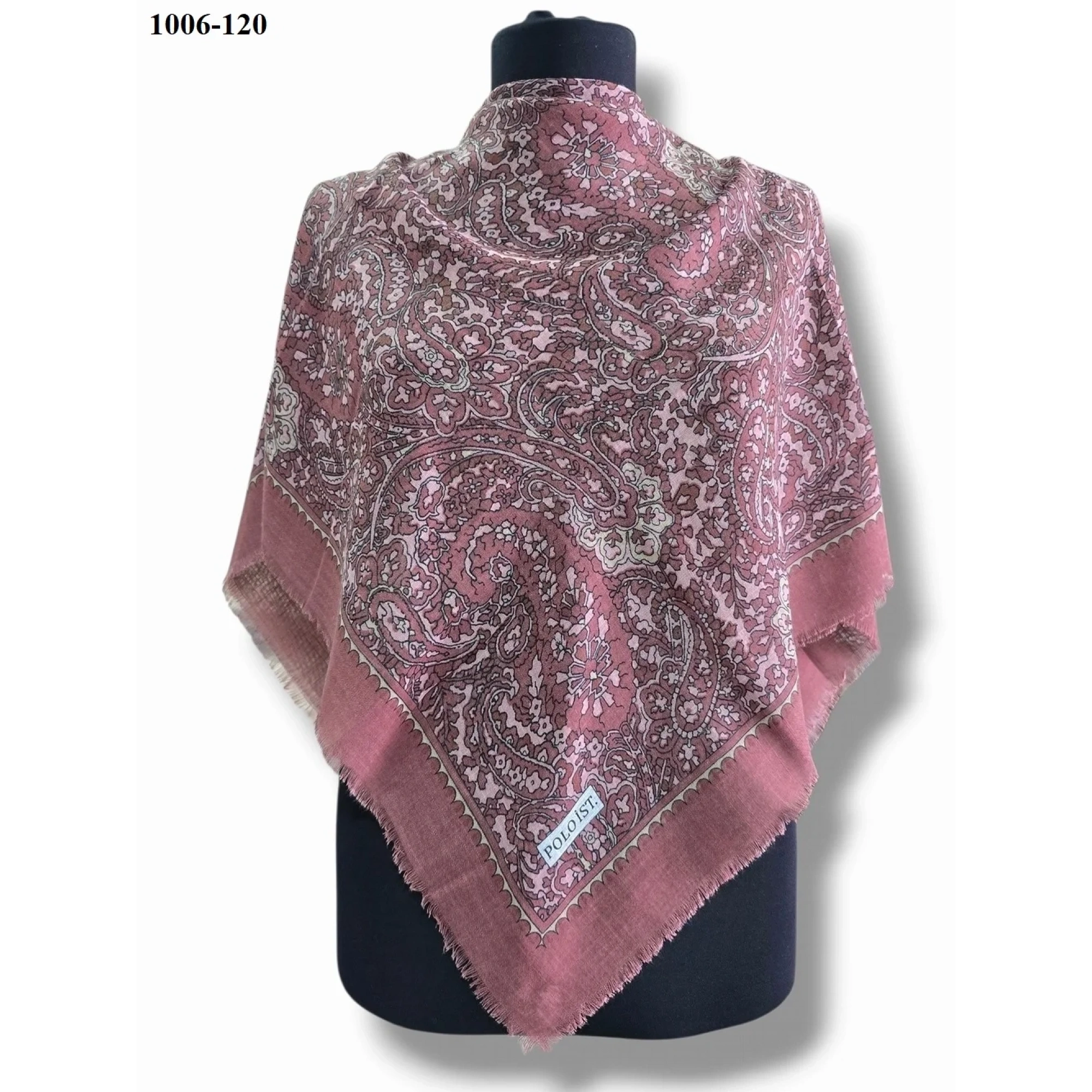 Polo İst Desenli Flamlı Pamuk Eşarp 1006-120