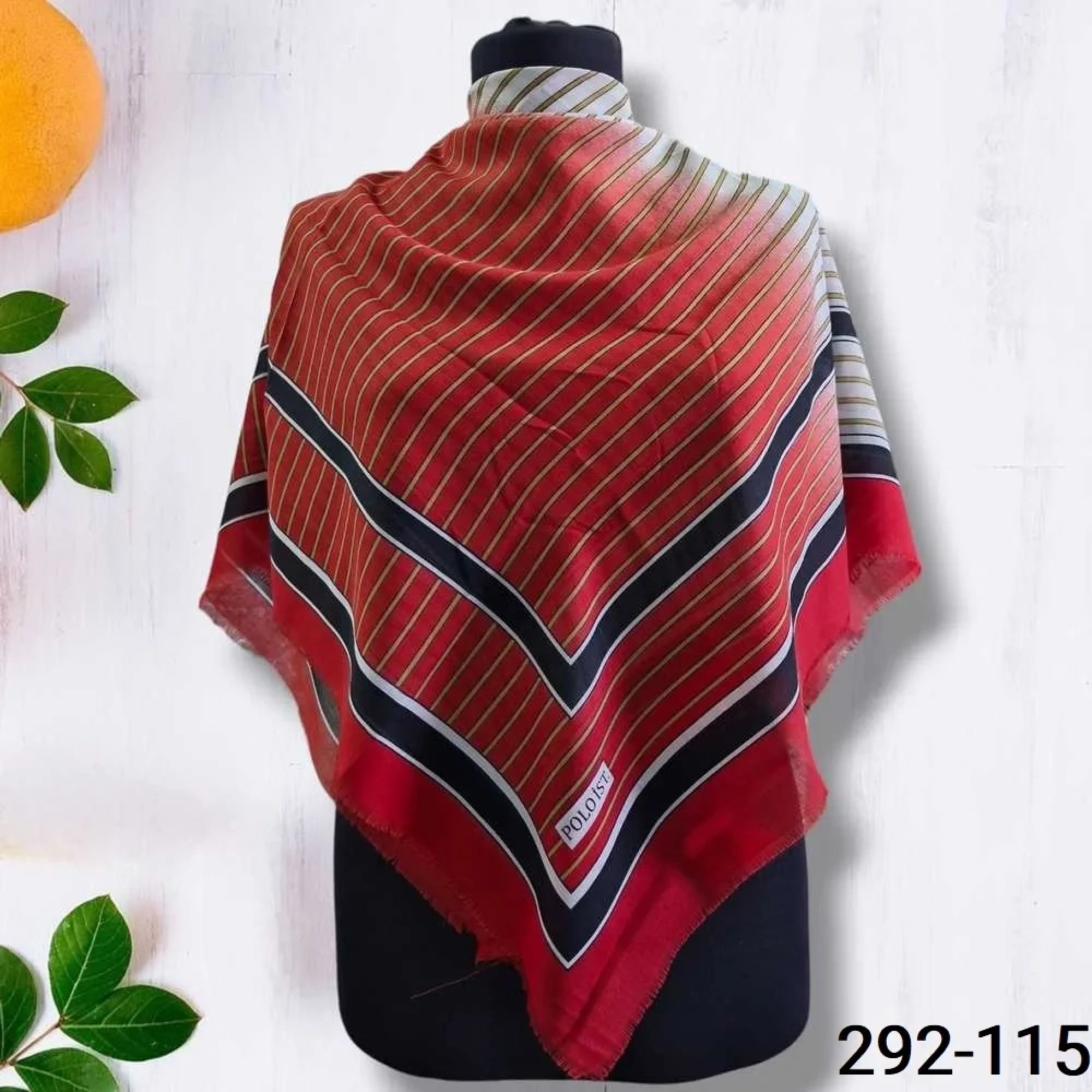 Polo İst Desenli Kotton Eşarp 292-115