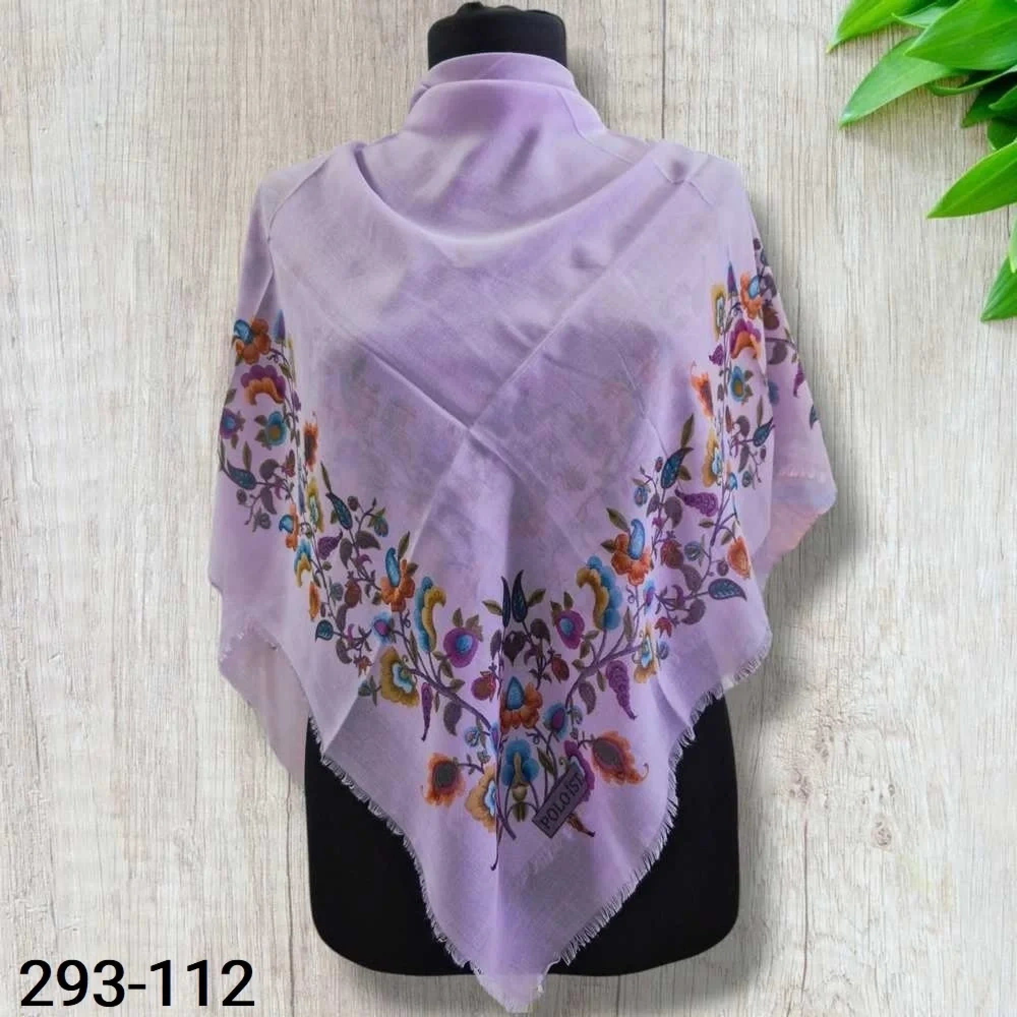 Polo İst Desenli Kotton Eşarp 293-112