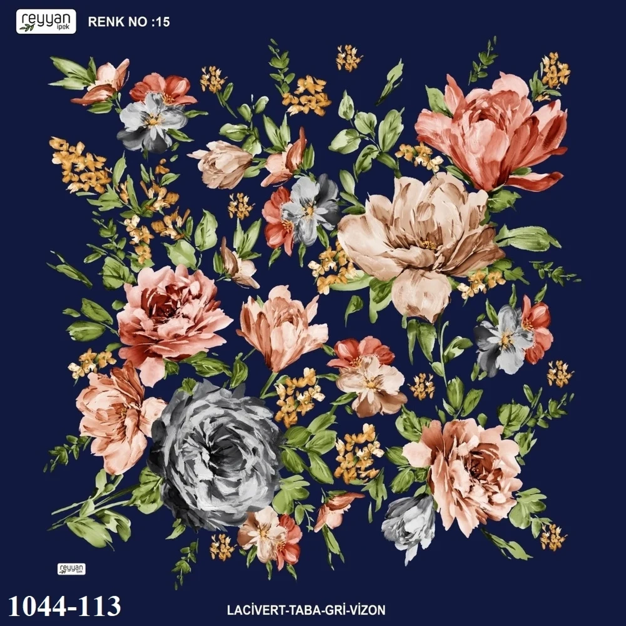Reyyan İpek Desenli Oyalık Yazma 1044-113