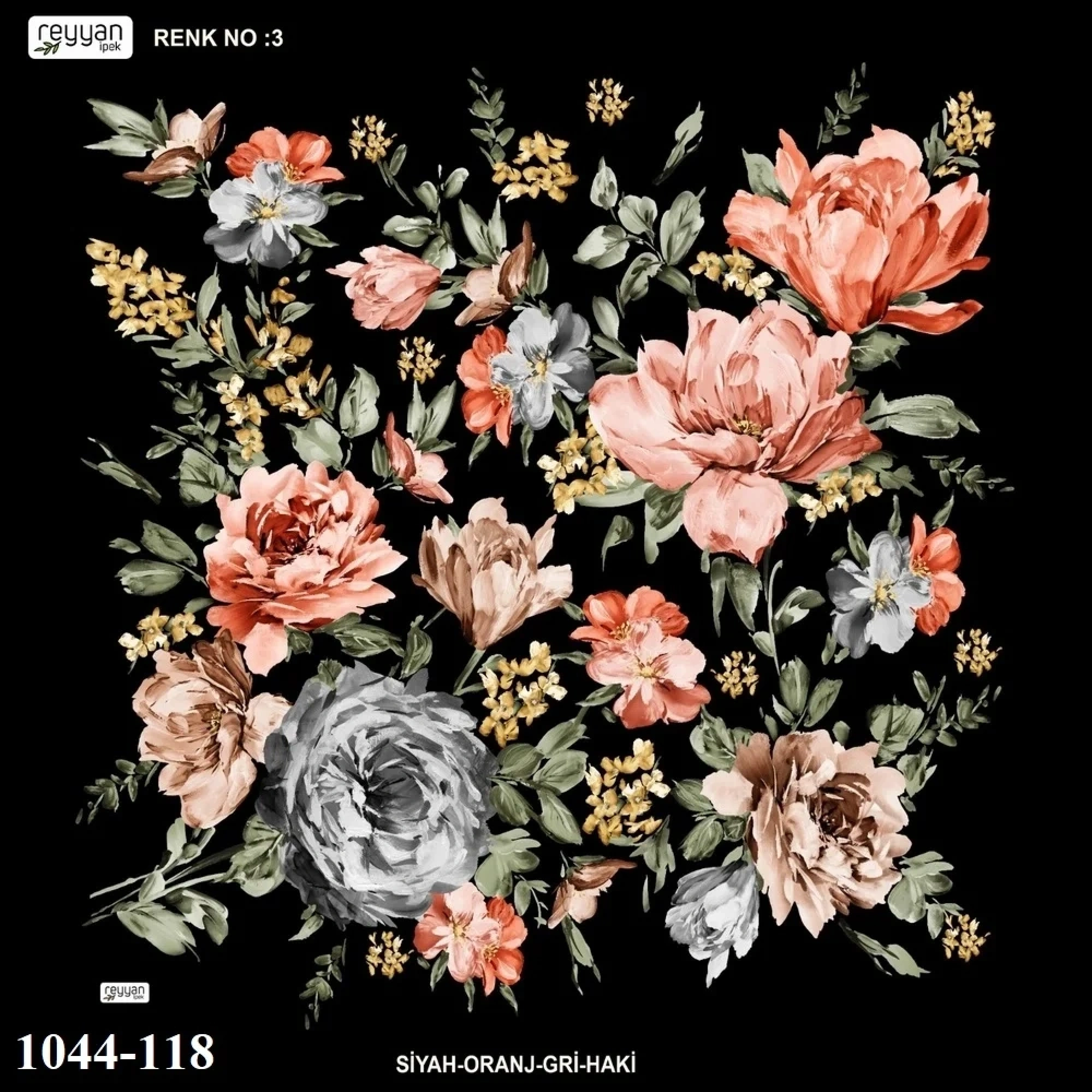 Reyyan İpek Desenli Oyalık Yazma 1044-118