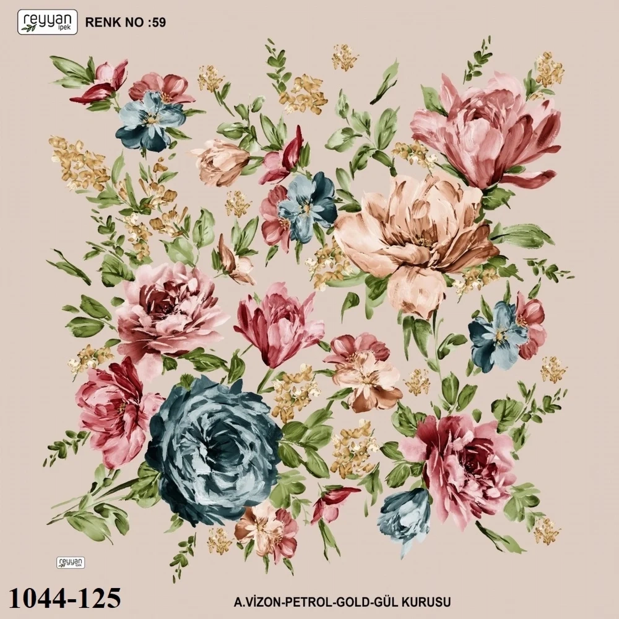 Reyyan İpek Desenli Oyalık Yazma 1044-125