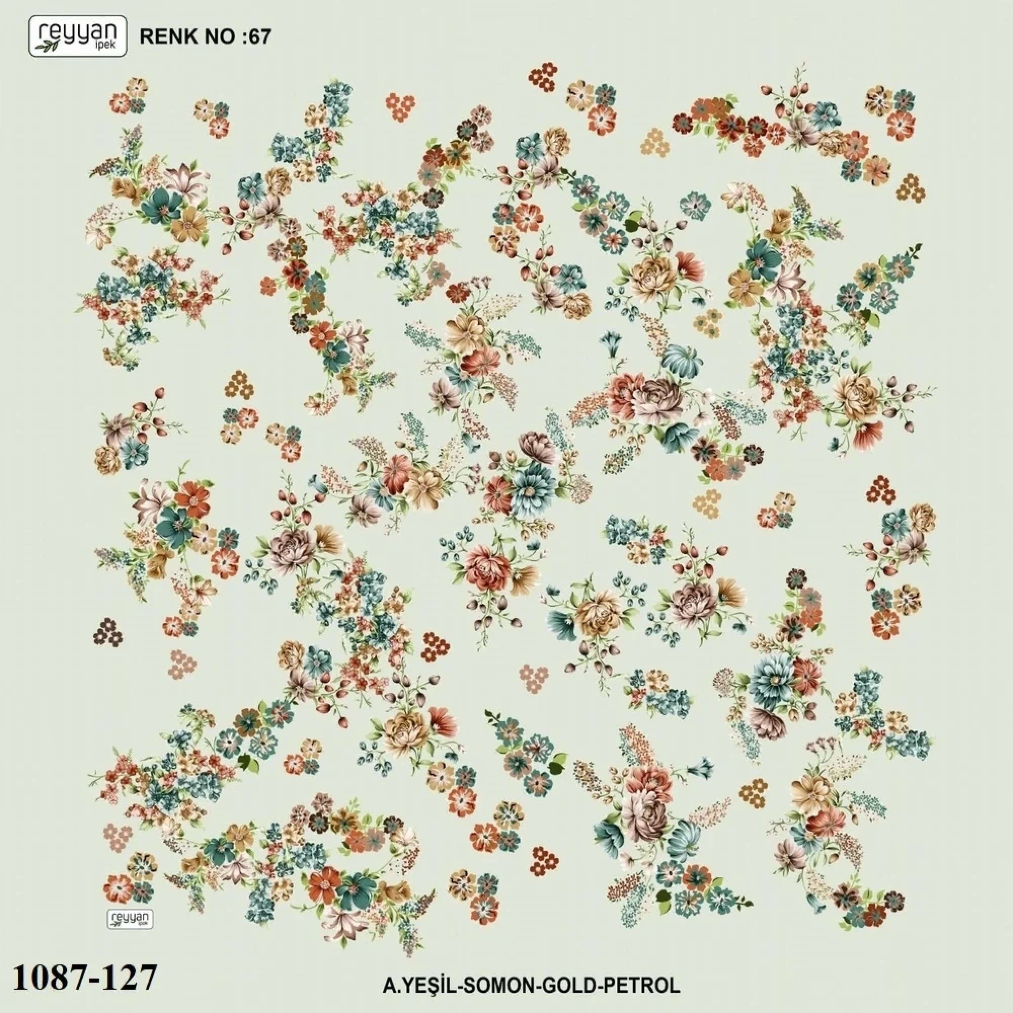 Reyyan İpek Desenli Oyalık Yazma 1087-127