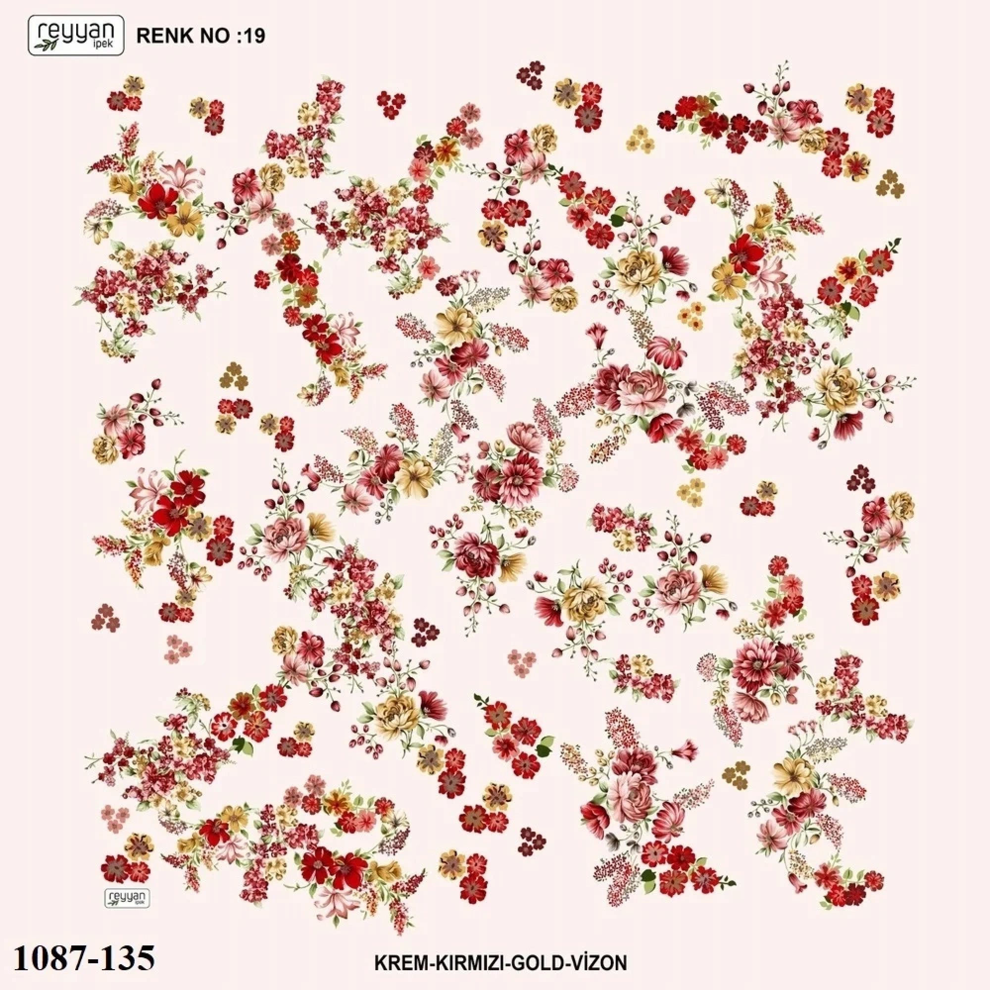 Reyyan İpek Desenli Oyalık Yazma 1087-135